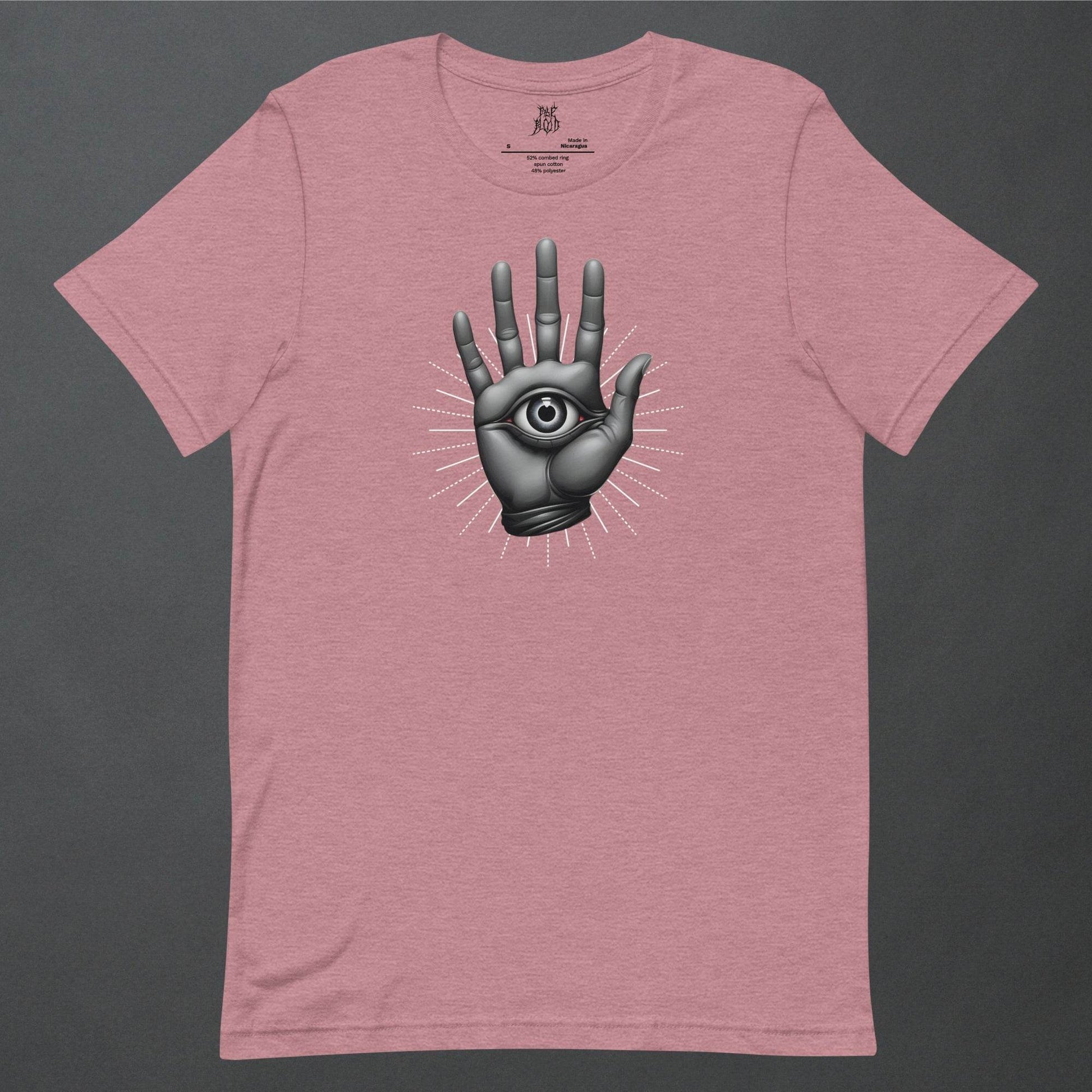 The Hamsa Dark Aesthetic Unisex T-Shirt - Pale Blood Store