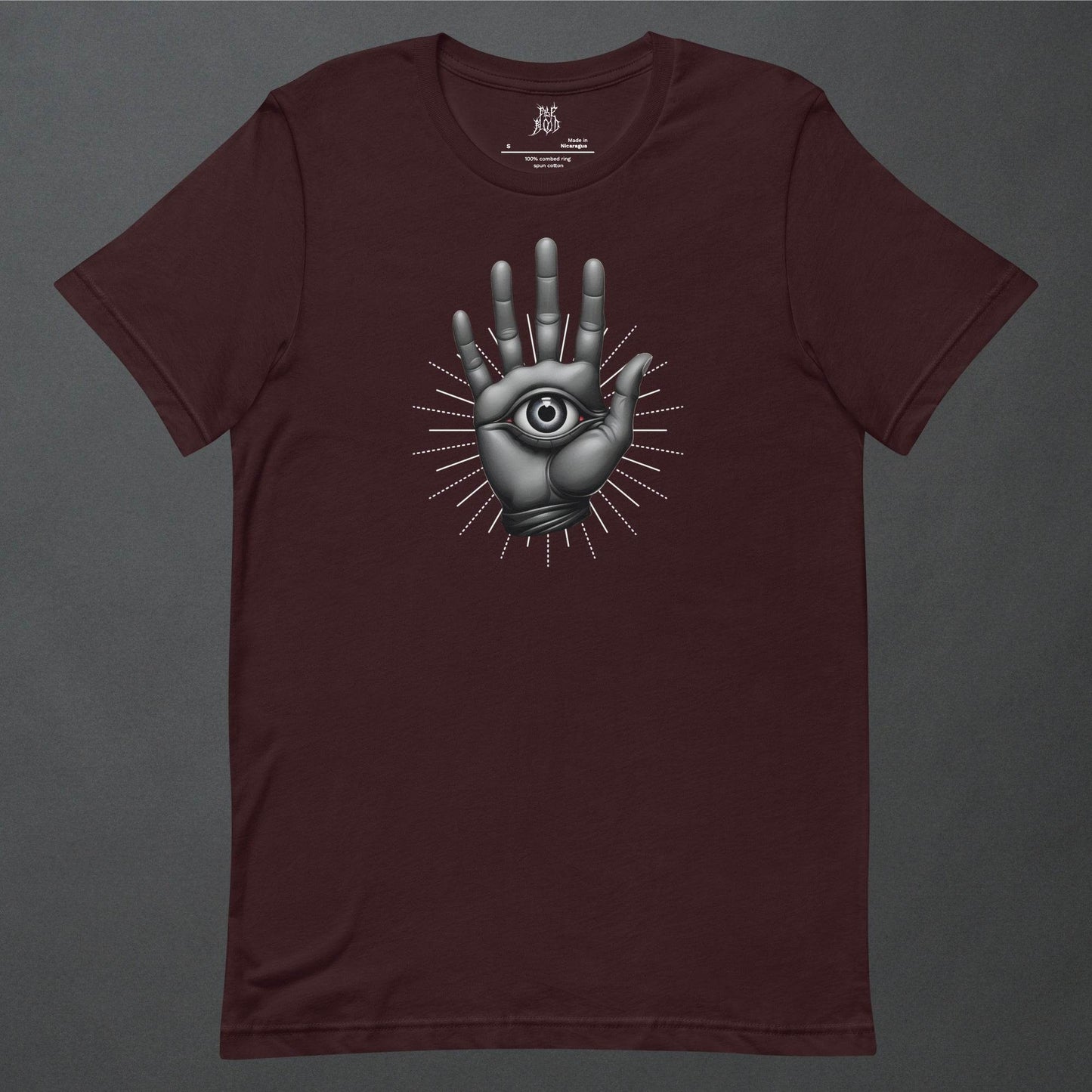 The Hamsa Dark Aesthetic Unisex T-Shirt - Pale Blood Store