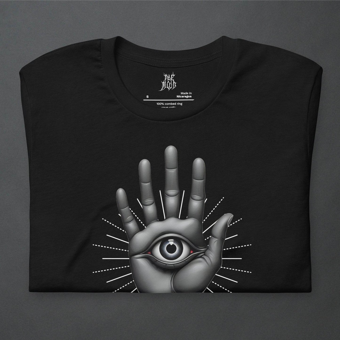 The Hamsa Dark Aesthetic Unisex T-Shirt - Pale Blood Store