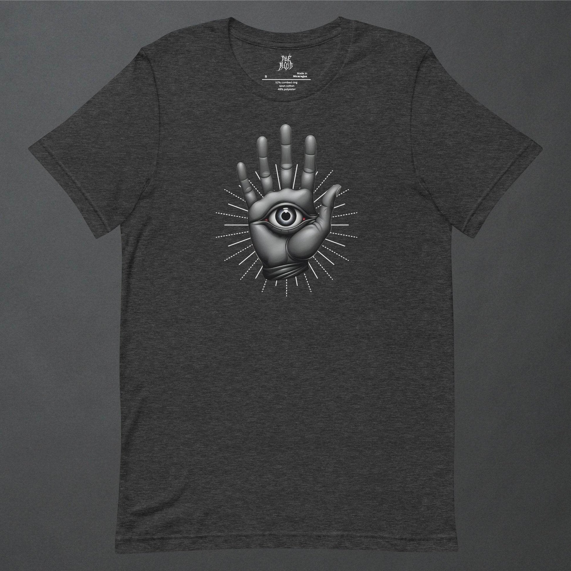 The Hamsa Dark Aesthetic Unisex T-Shirt - Pale Blood Store