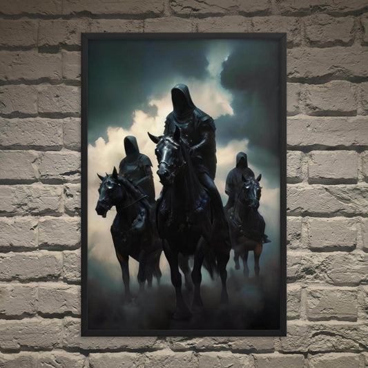 The Horsemen Dark Art Framed Poster - Pale Blood Store