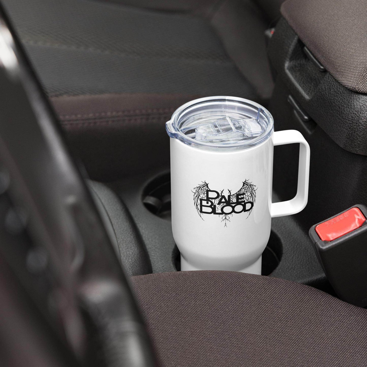 The Saint Neo Goth Travel Mug with Handle - Pale Blood Store