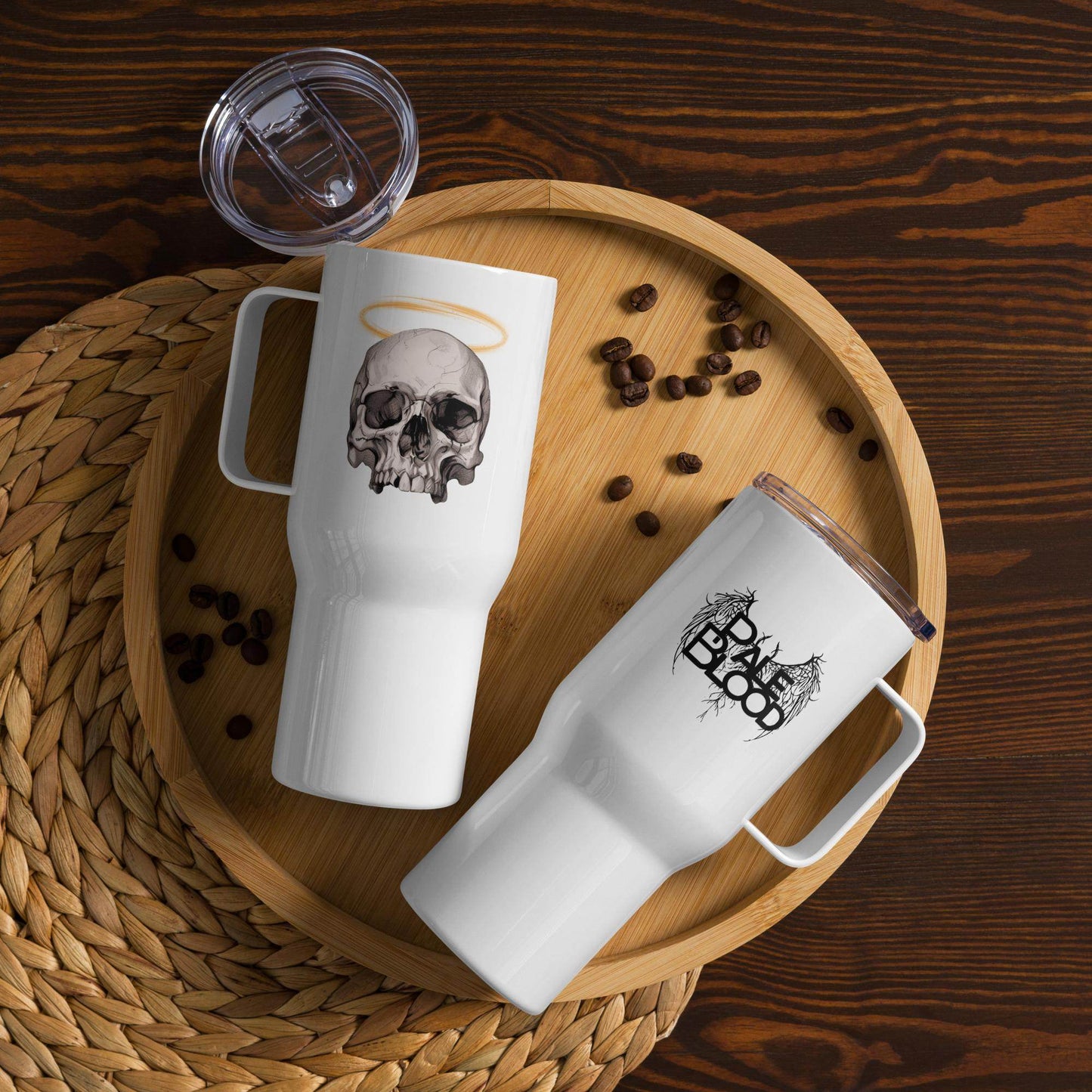 The Saint Neo Goth Travel Mug with Handle - Pale Blood Store