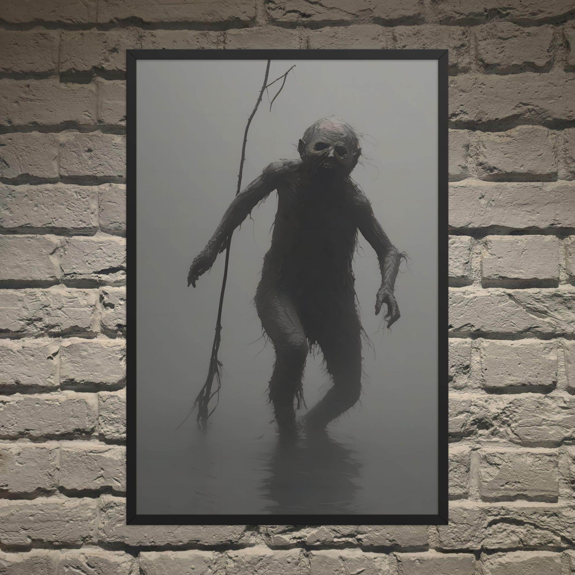 The Thing Dark Aesthetic Framed Poster - Pale Blood Store