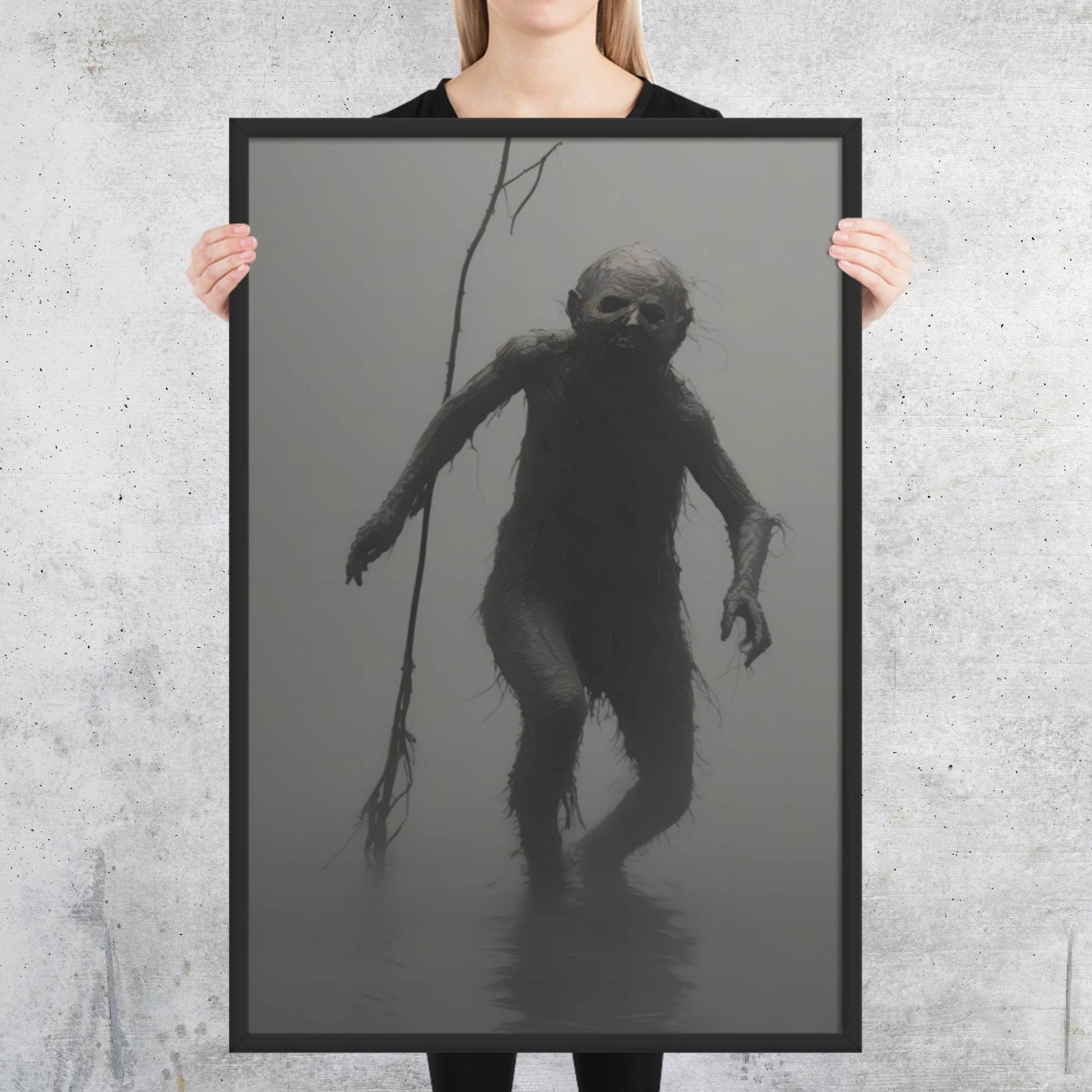 The Thing Dark Aesthetic Framed Poster - Pale Blood Store