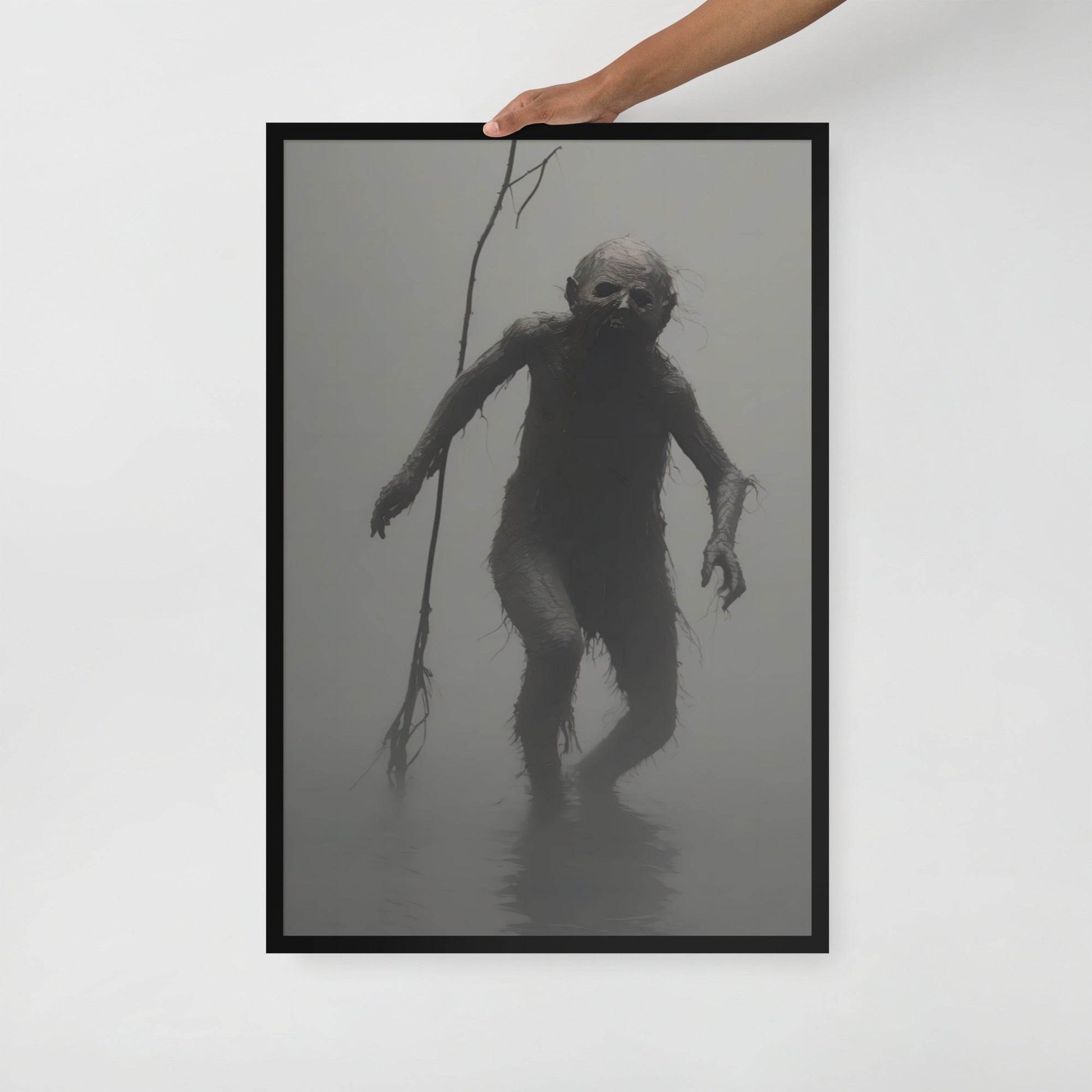 The Thing Dark Aesthetic Framed Poster - Pale Blood Store