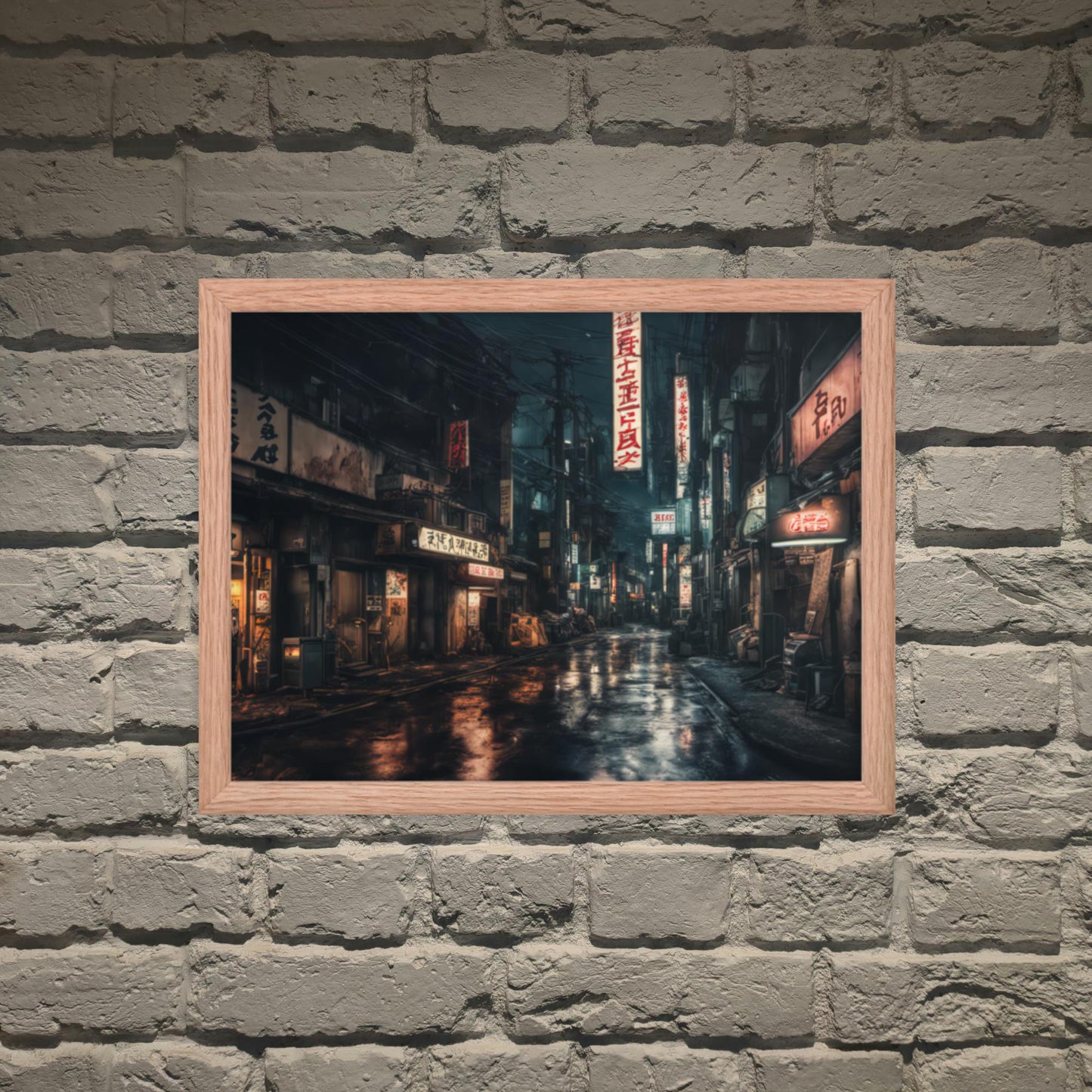 Tokyo Cyber Goth Framed Poster - Pale Blood Store