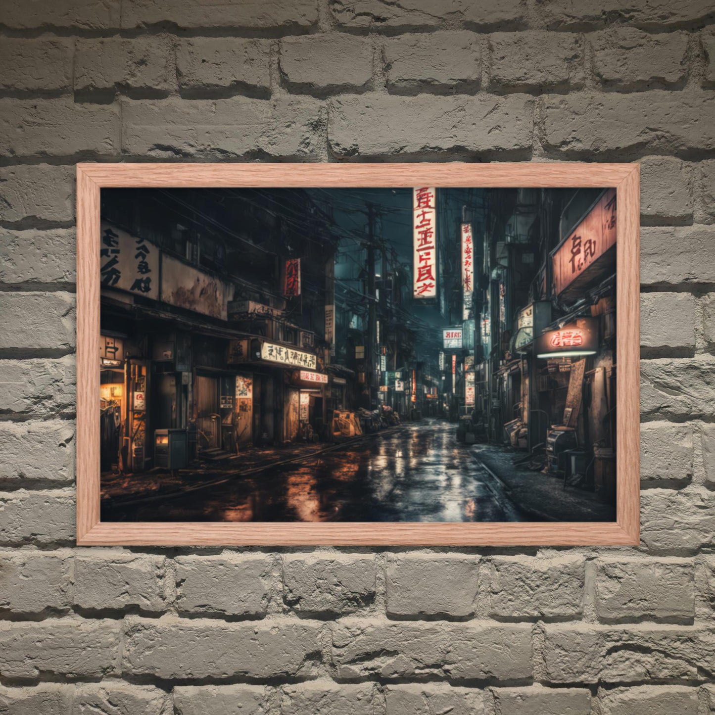 Tokyo Cyber Goth Framed Poster - Pale Blood Store