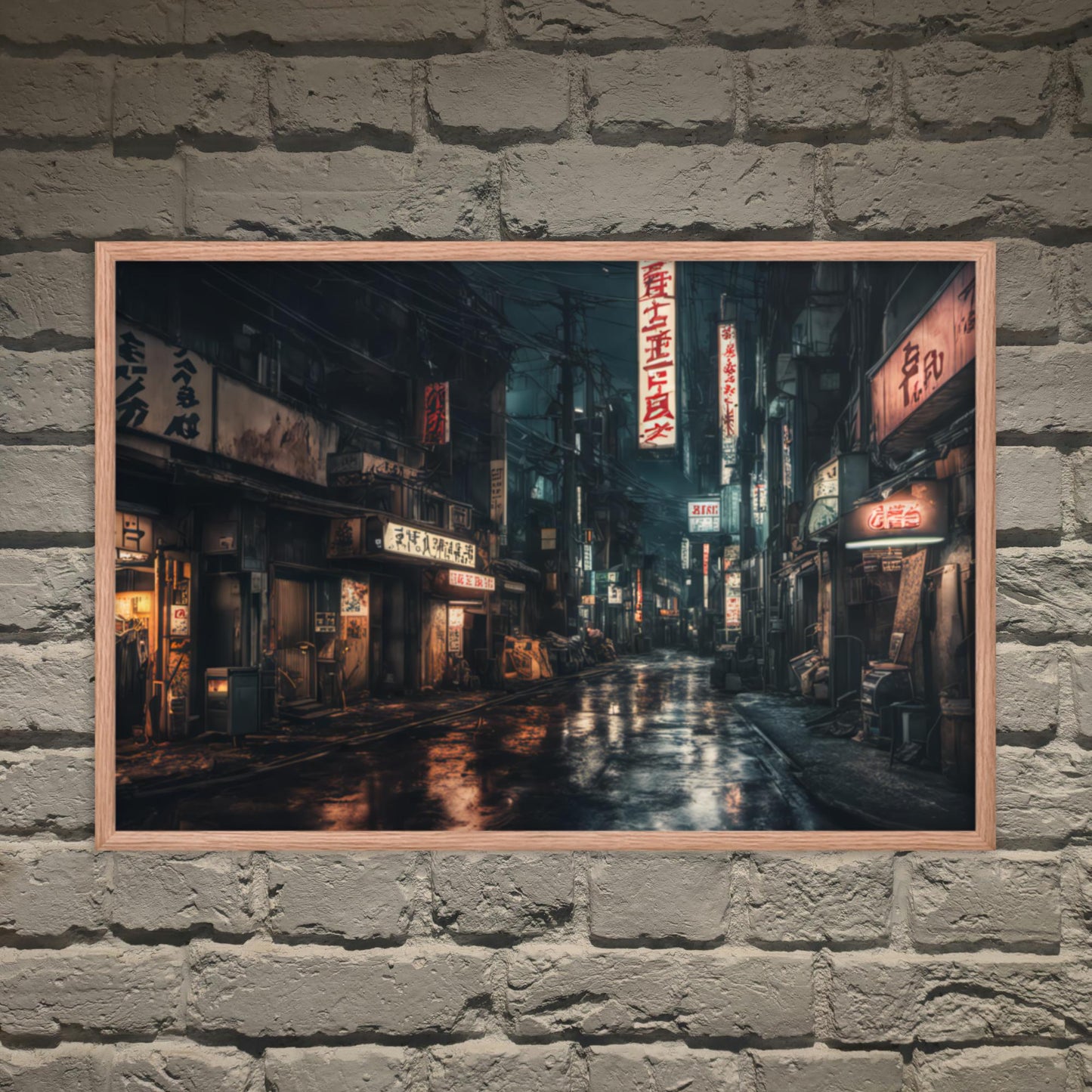 Tokyo Cyber Goth Framed Poster - Pale Blood Store