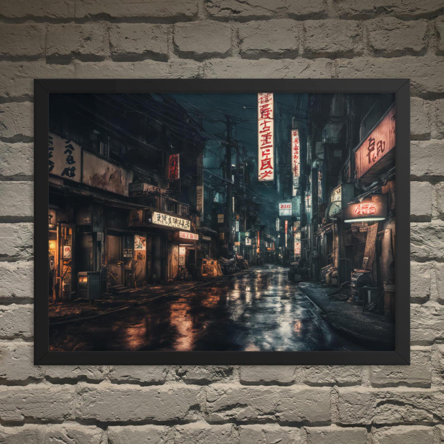 Tokyo Cyber Goth Framed Poster - Pale Blood Store