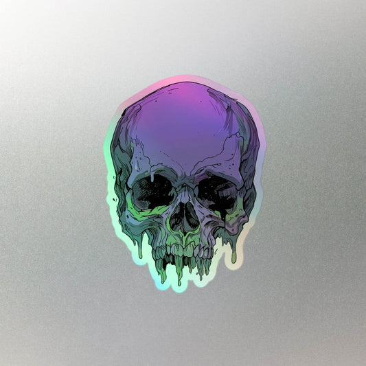 Toxic Fate 90's Goth Style Holographic Stickers - Pale Blood Store