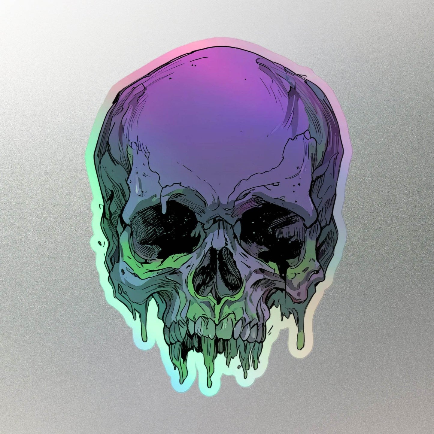 Toxic Fate 90's Goth Style Holographic Stickers - Pale Blood Store