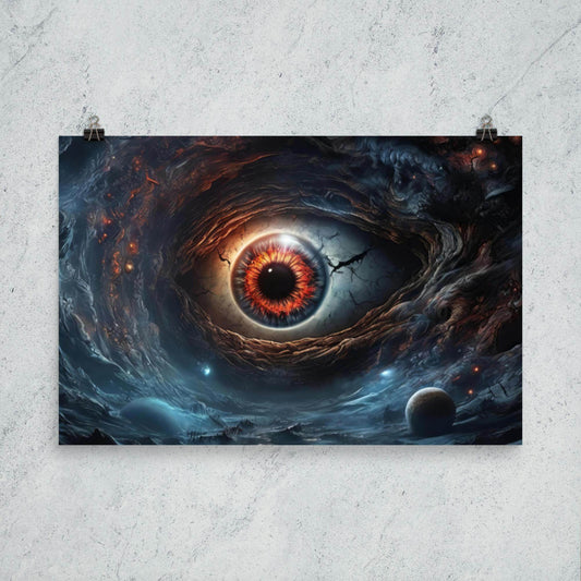 Universe is Born Cosmic Horror Poster - Pale Blood Store