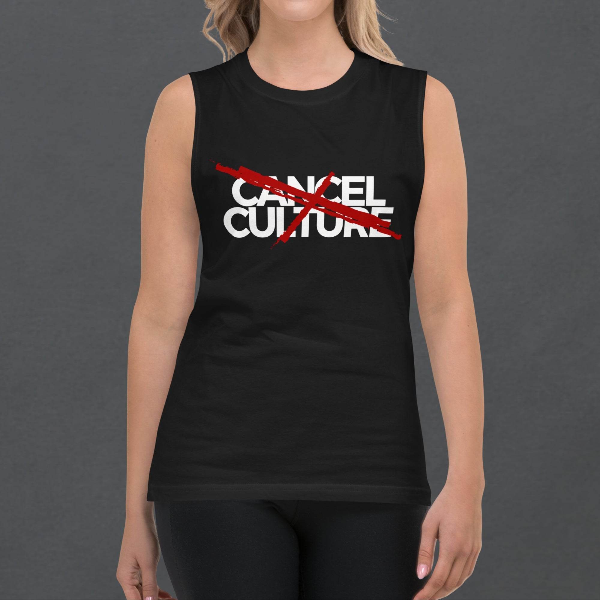 Cancel Cancel Culture Unisex Muscle Shirt - Pale Blood Store