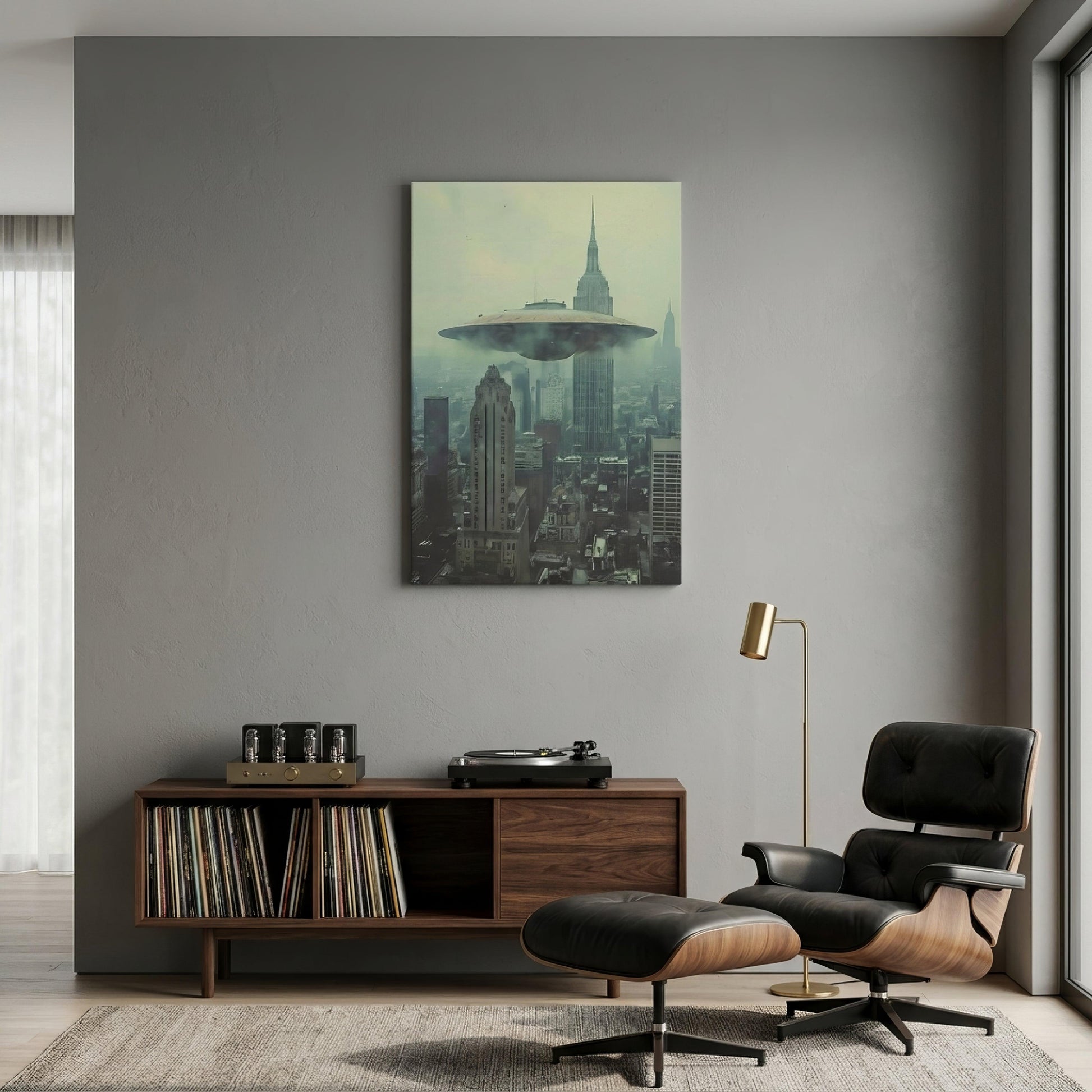 Recon over Brooklyn Canvas - ["canvas","decor","polaroid","recon over brooklyn","uap"] | Pale Blood Store