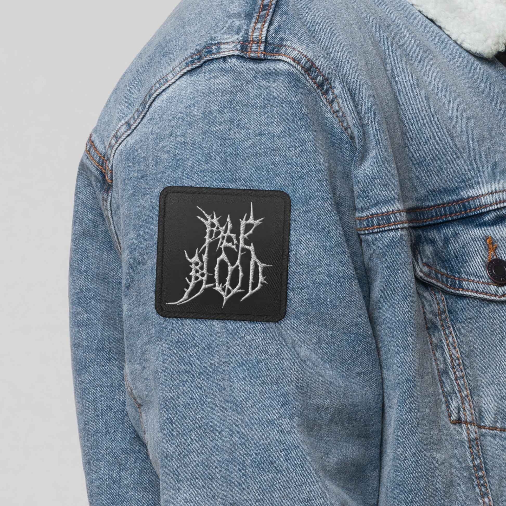 Pale Blood Logo Black Metal Style Embroidered Patch - ["accessories","cosmic horror","dark","embroidered","embroidered patch","goth","logo","pale blood","patch"] | Pale Blood Store