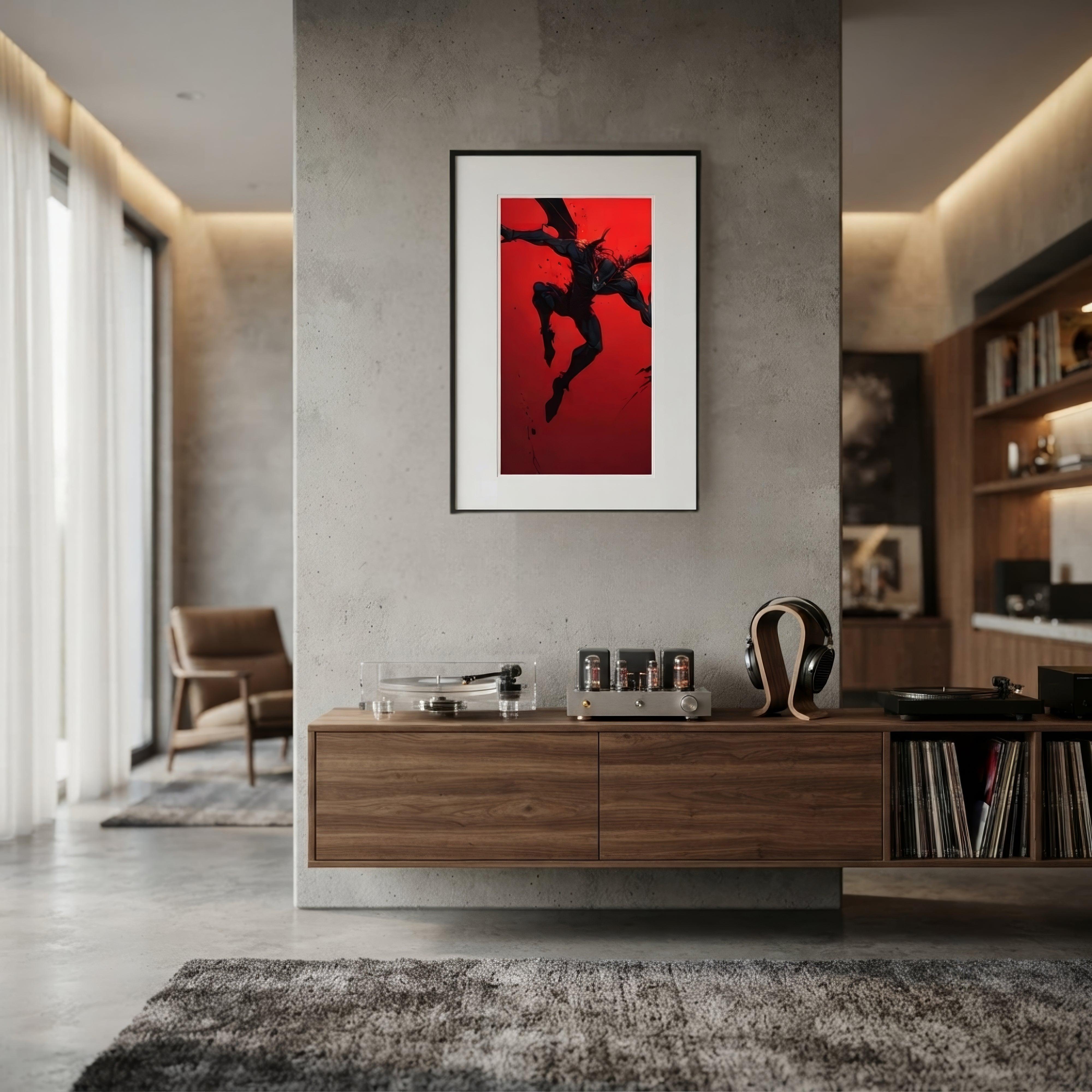 Hell's Herald Neo Goth Framed Poster With Mat