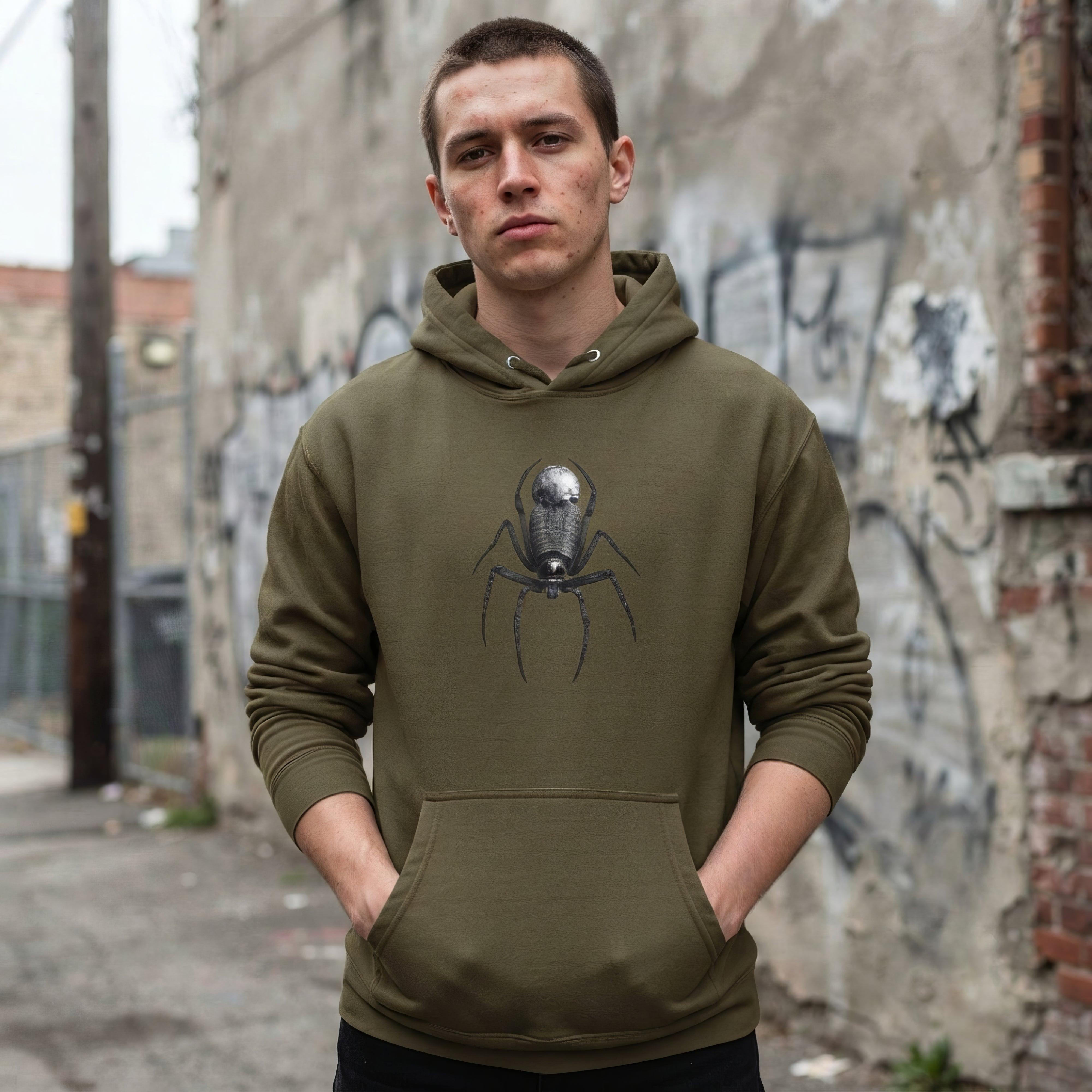Black Spider of Death Neo Goth Unisex Hoodie - ["hoodie","men","unisex","women"] | Pale Blood Store