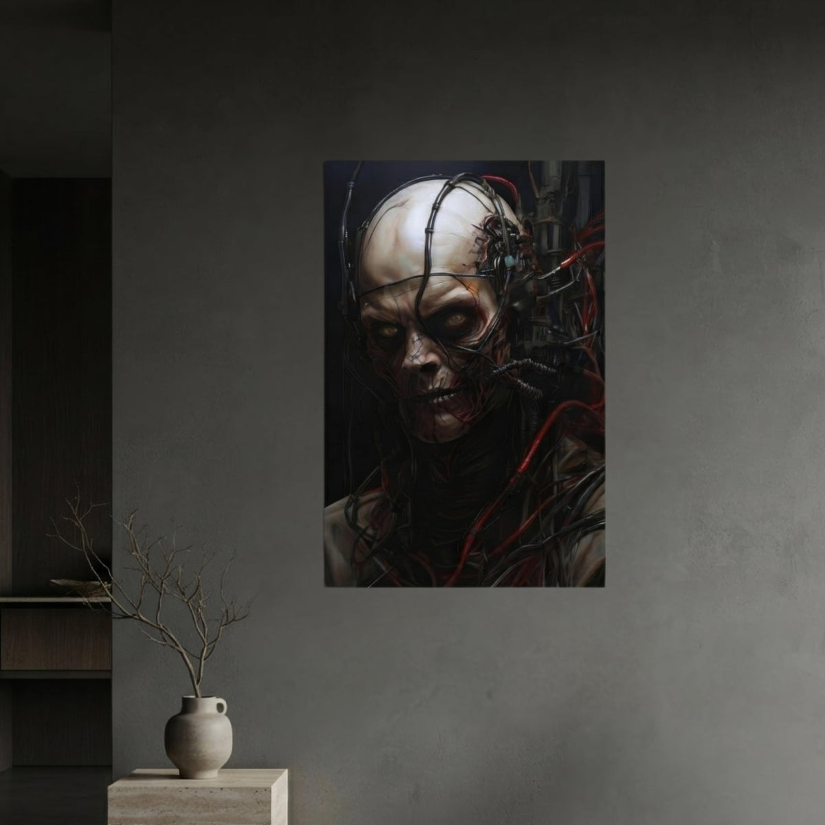 We Have the Tech Cyber Goth Aesthetic Poster - ["cyborg","dark","decor","goth","portrait","poster","tech"] | Pale Blood Store