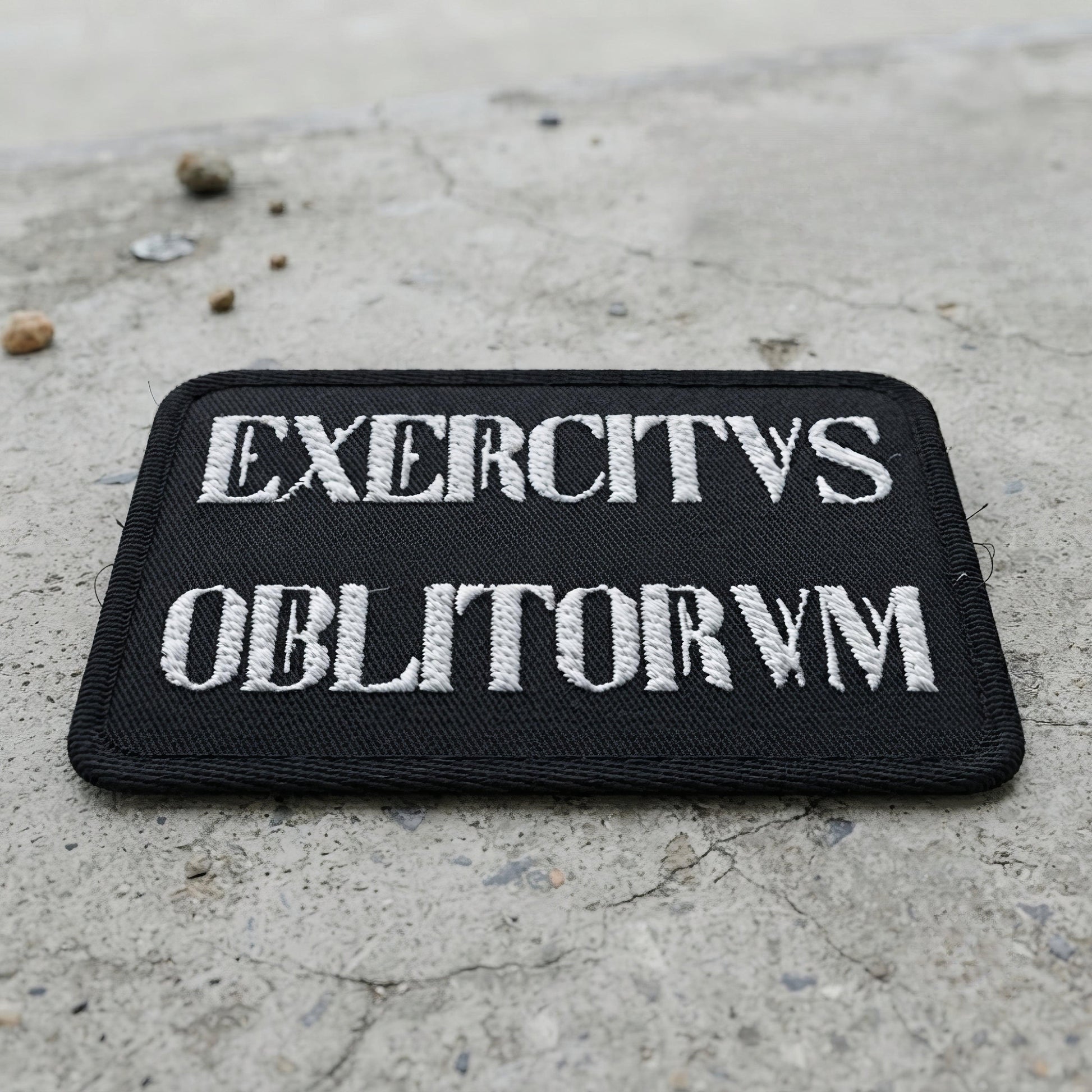 Exercitvs Oblitorvm Embroidered Patches - ["accessories","army","embroidered patch","Exercitus Oblitorum","latin","patch","patches","roman"] | Pale Blood Store