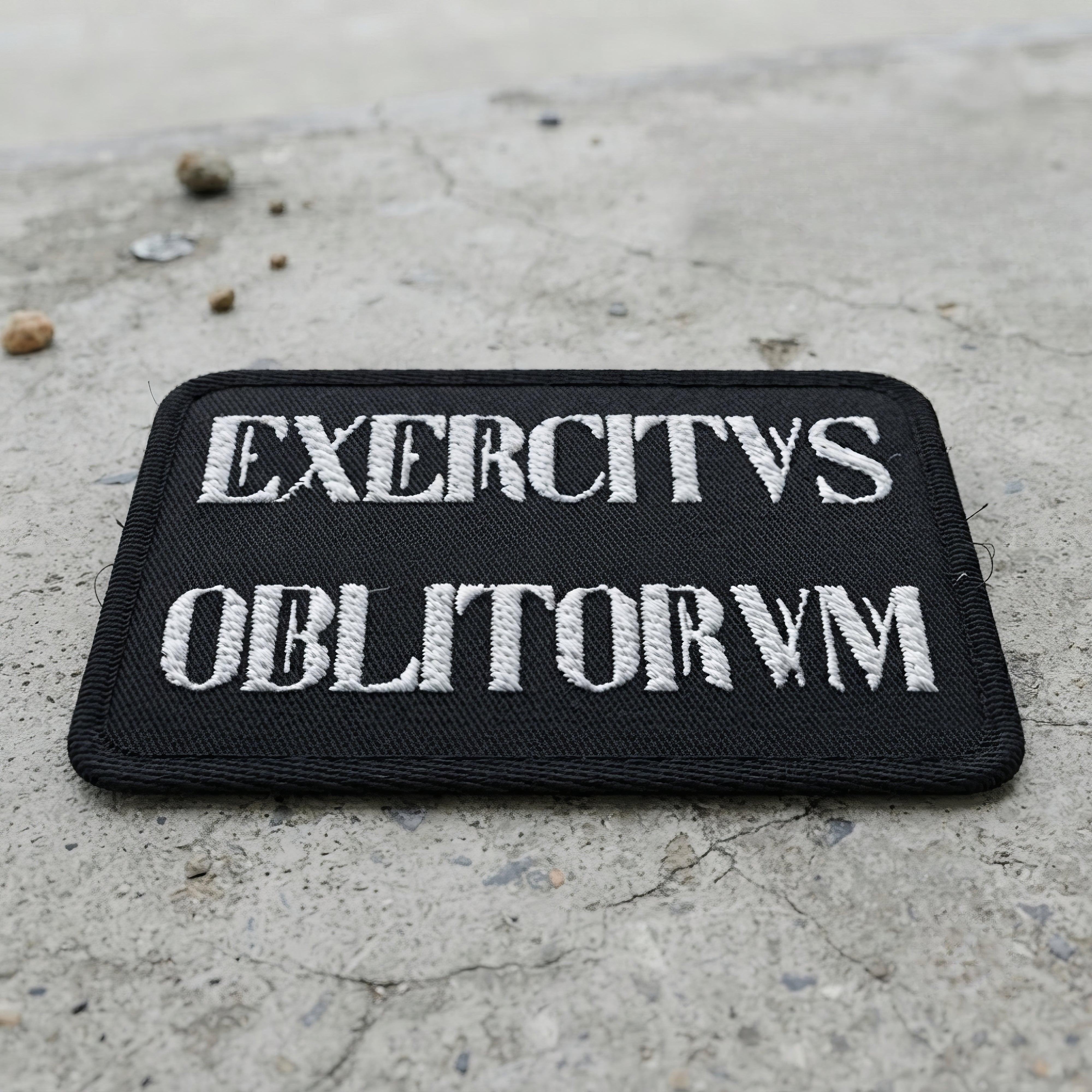 Exercitvs Oblitorvm Embroidered Patches - ["accessories","army","embroidered patch","Exercitus Oblitorum","latin","patch","patches","roman"] | Pale Blood Store