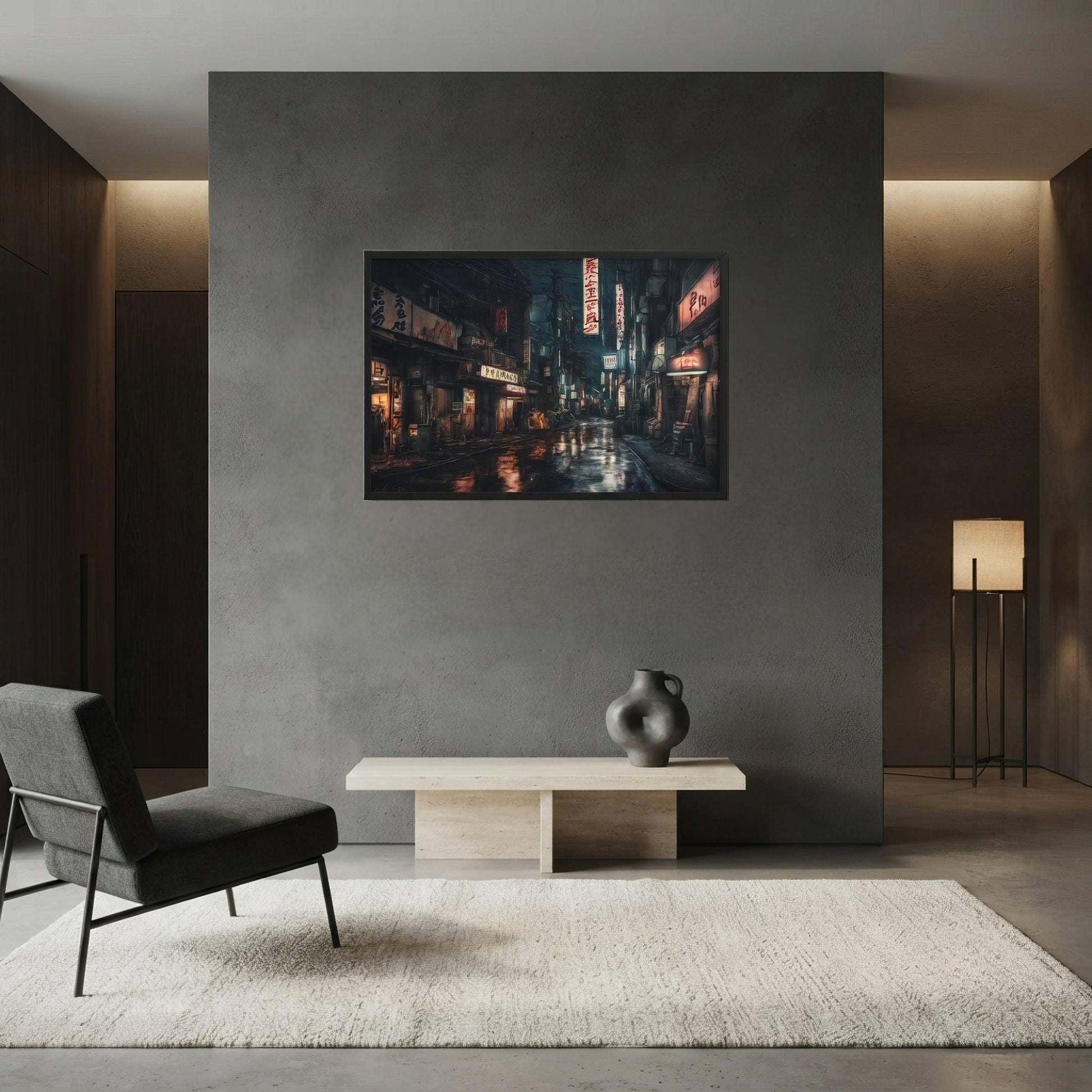 Tokyo Cyber Goth Framed Poster - ["alleys","cinematic","dark","framed poster","landscape","poster","tokyo"] | Pale Blood Store