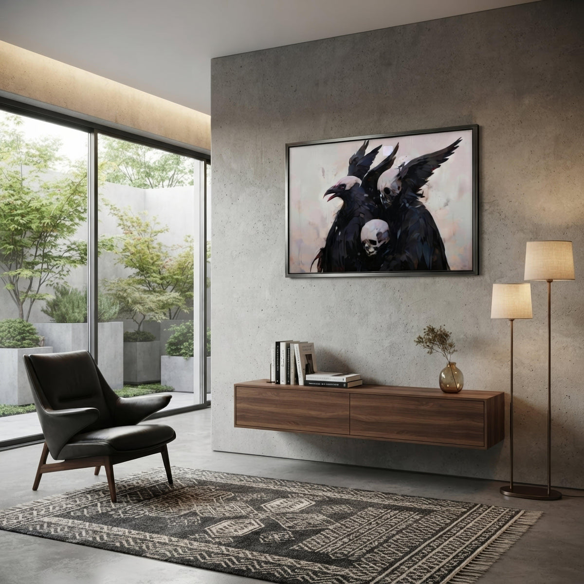 Transitions Dark Aesthetic Framed Poster - ["death","decor","eagle","framed","framed poster","poster","skull","transitions"] | Pale Blood Store