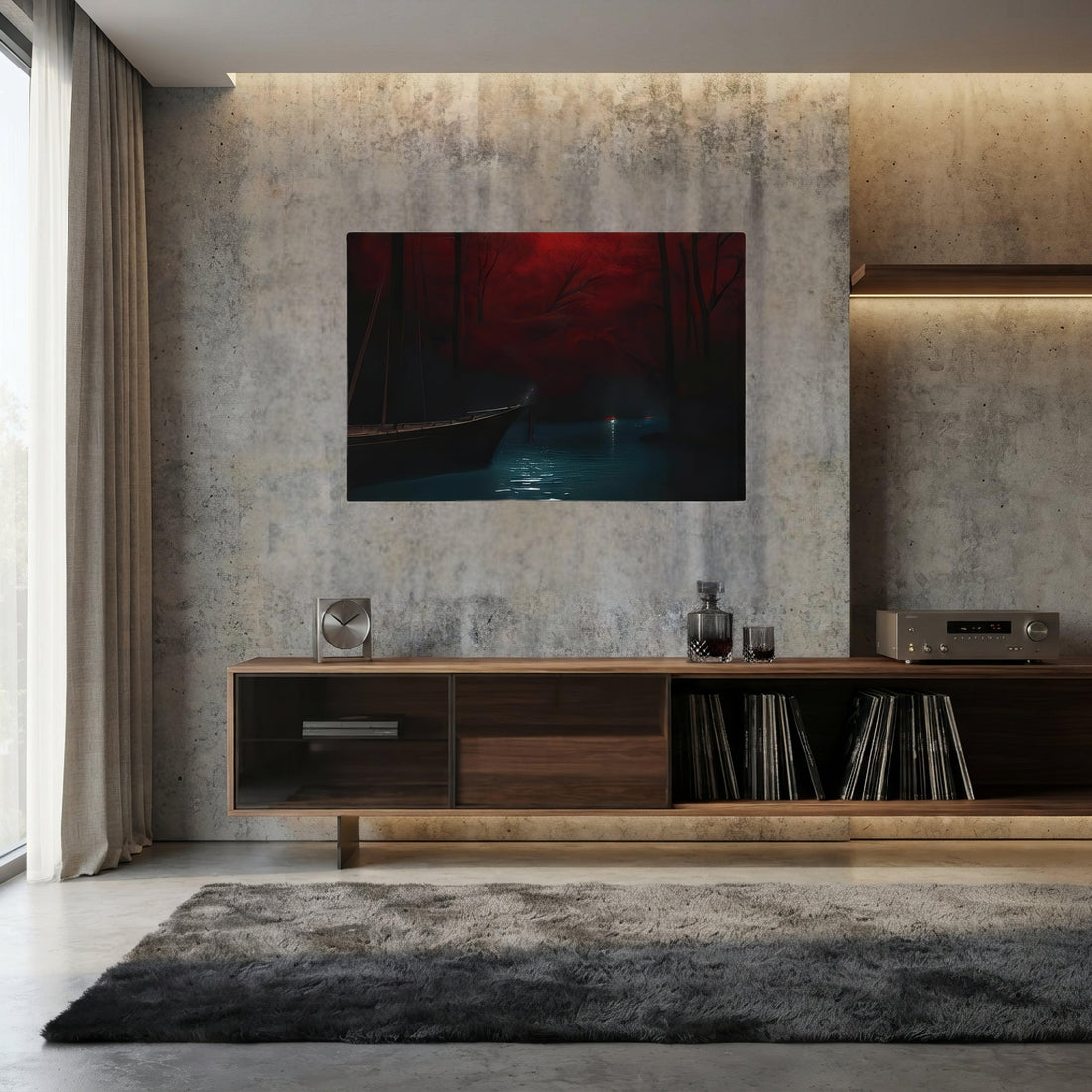 Whispers of the Final Stand Dark Aesthetic Canvas - ["canvas","dark","decor","illustration","japan","landscape"] | Pale Blood Store