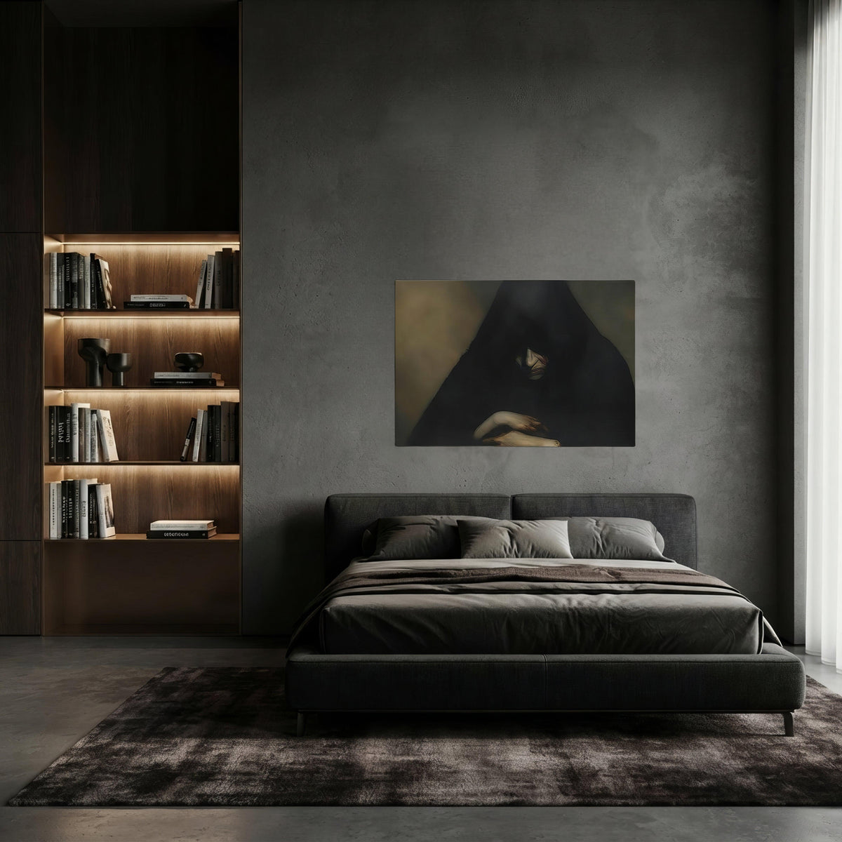 Repent Dark Aesthetic Canvas - ["artprint","canvas","chiaroscuro","creepy","horror","repent"] | Pale Blood Store
