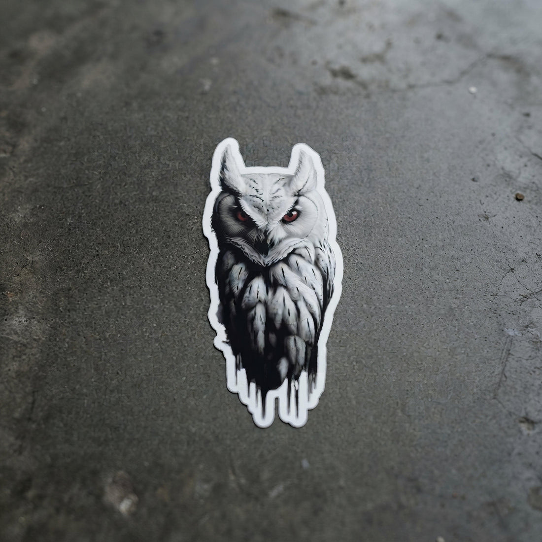 Soul Stalker Goth Aesthetic Stickers - ["accessories","creepy","horror","soul stalker","stickers","white owl"] | Pale Blood Store