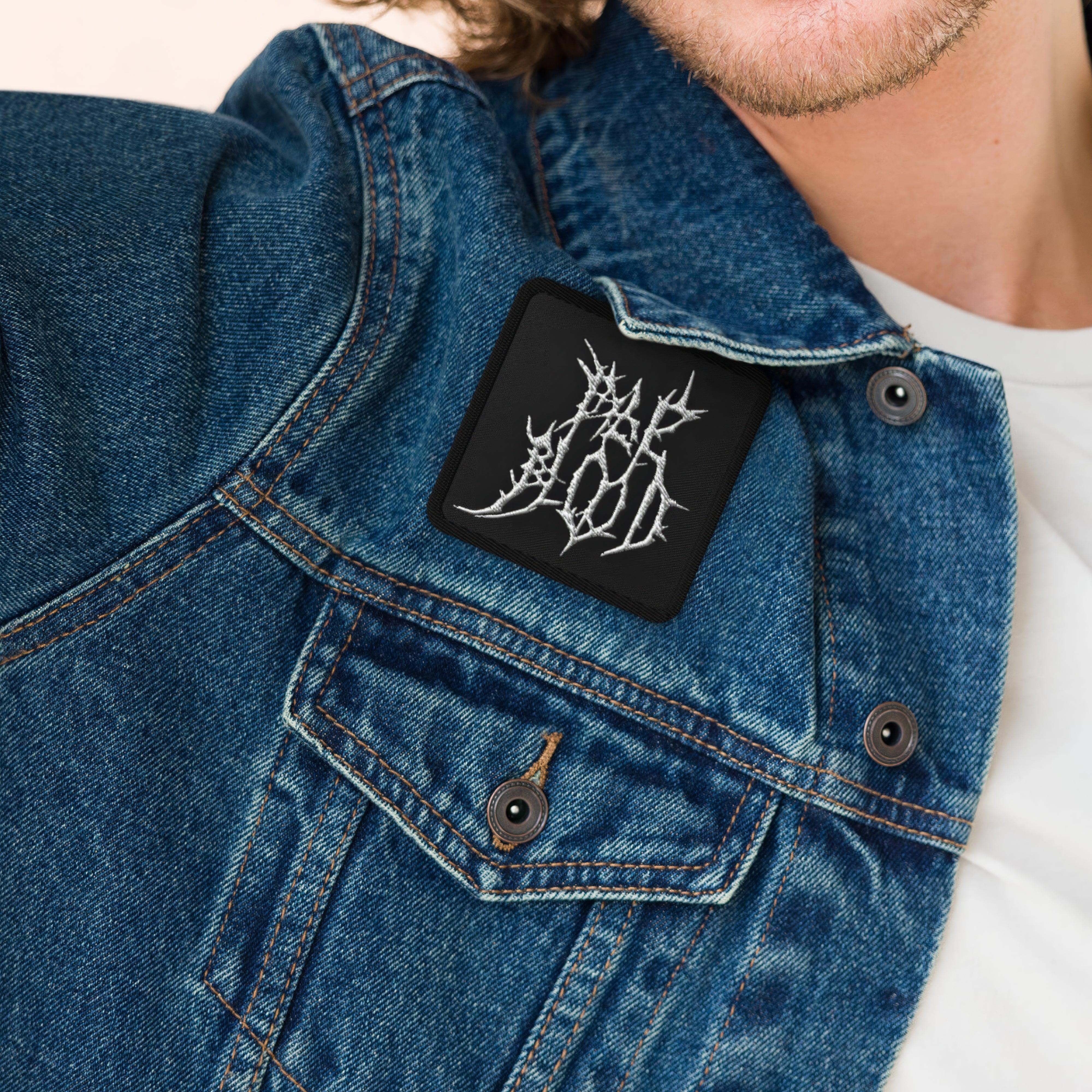 Pale Blood Logo Black Metal Style Embroidered Patch - ["accessories","cosmic horror","dark","embroidered","embroidered patch","goth","logo","pale blood","patch"] | Pale Blood Store