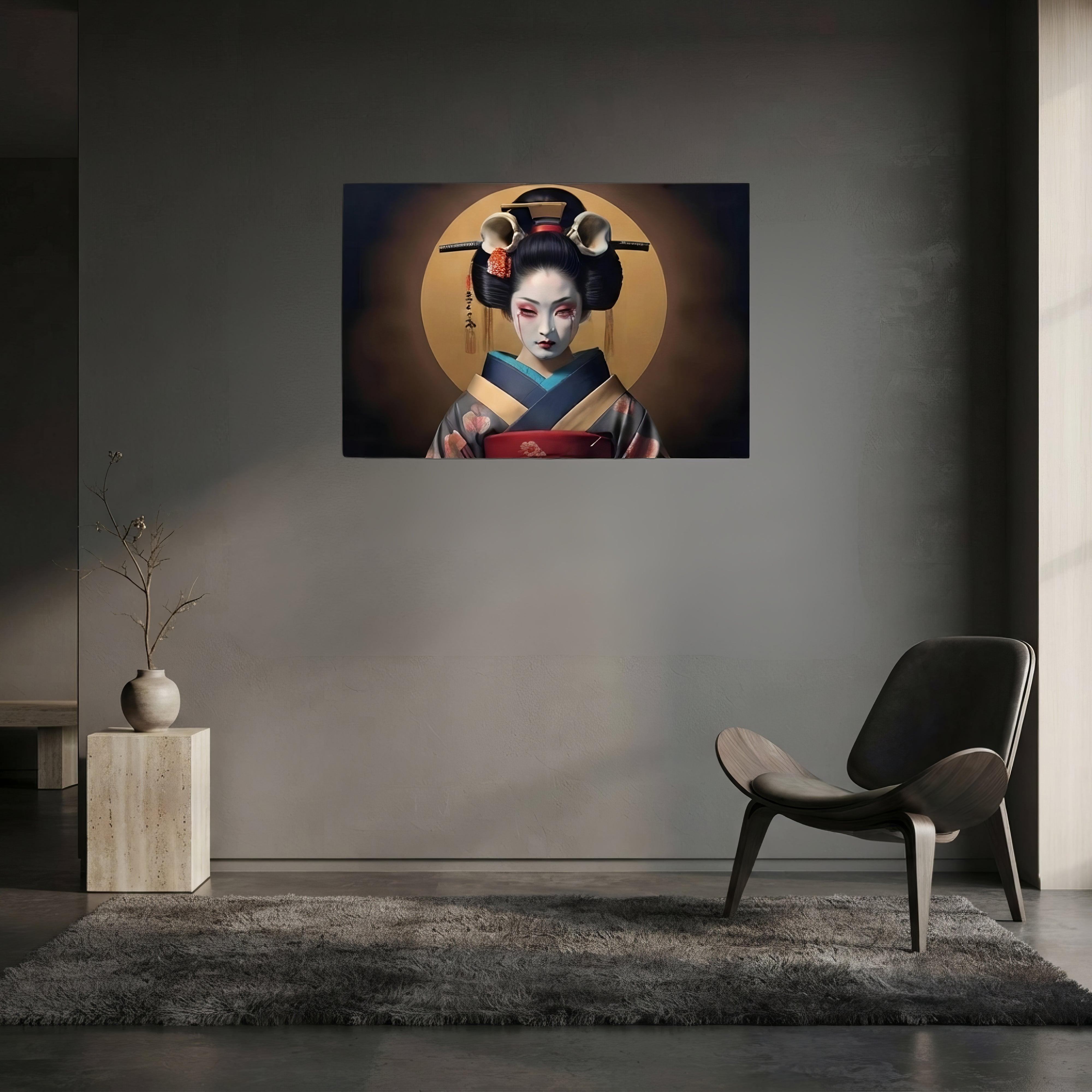 Geishas Curse Dark Aesthetic Poster - ["decor","geisha\u00b4s curse","japanese","portrait","poster"] | Pale Blood Store