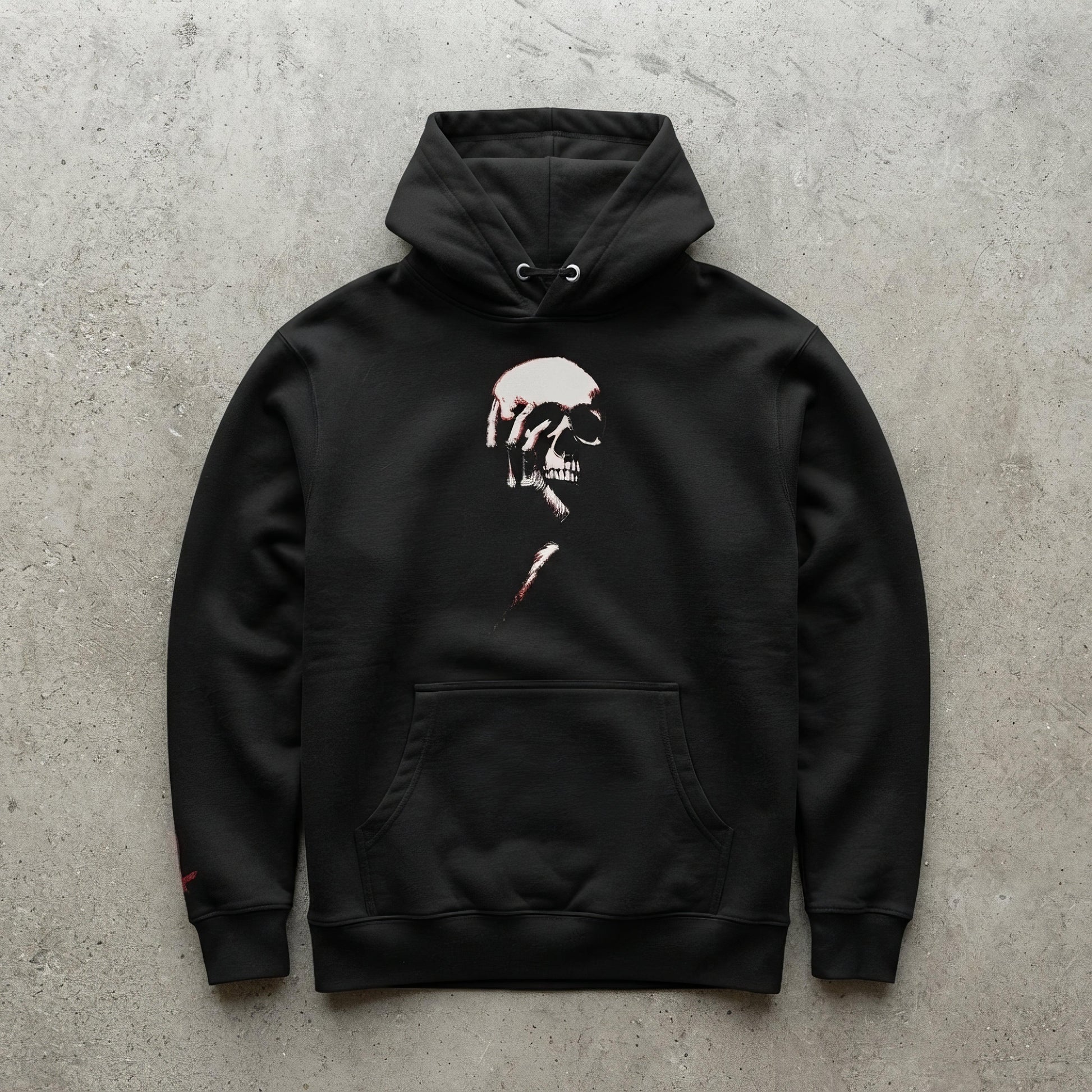 Handball Unisex Hoodie - ["alternative fashion","dark aesthetic","Gothic clothing","handball","hoodie","men","skull art","unisex","women"] | Pale Blood Store