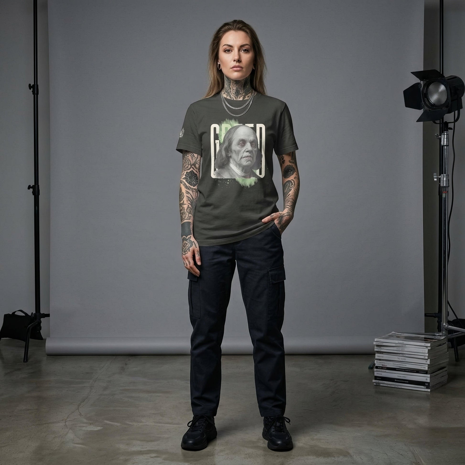 Filthy Benjamins Goth Punk Aesthetic Unisex T-Shirt - ["filthy benjamins","men","t-shirt","tee","tshirt","unisex","women"] | Pale Blood Store