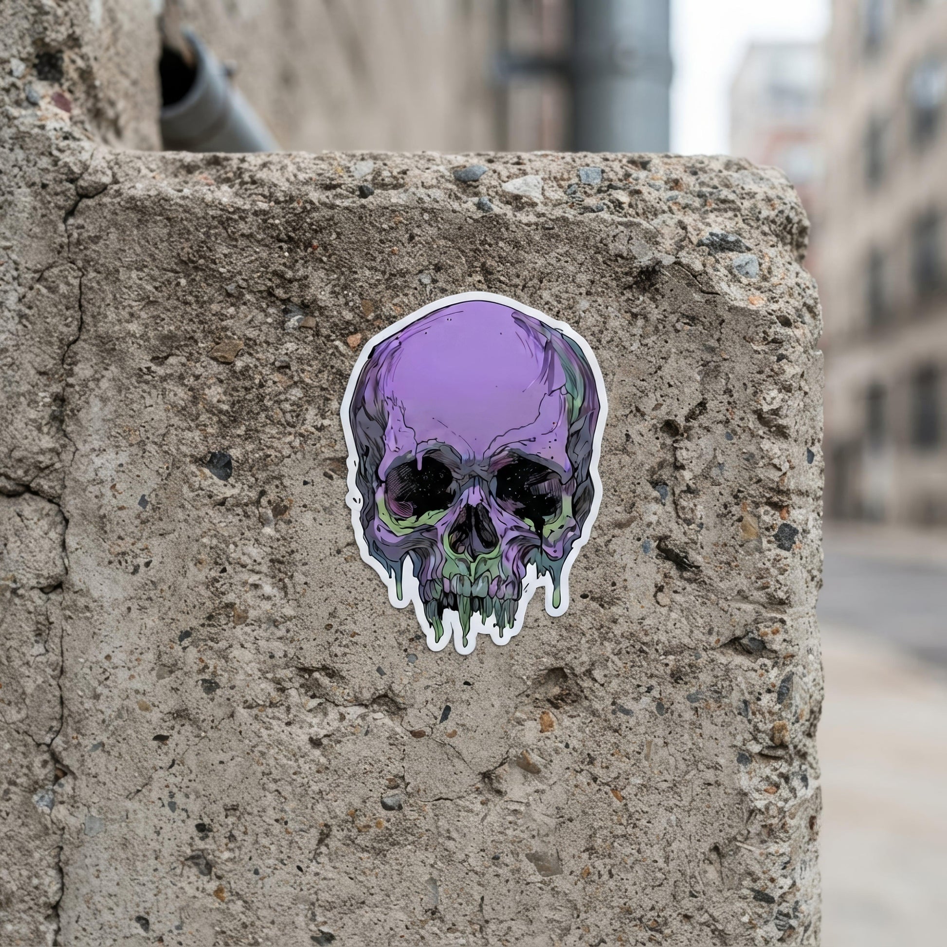 Toxic Fate 90's Goth Style Stickers - ["accessories","bubble free stickers","skull","stickers","toxic","toxic fate"] | Pale Blood Store