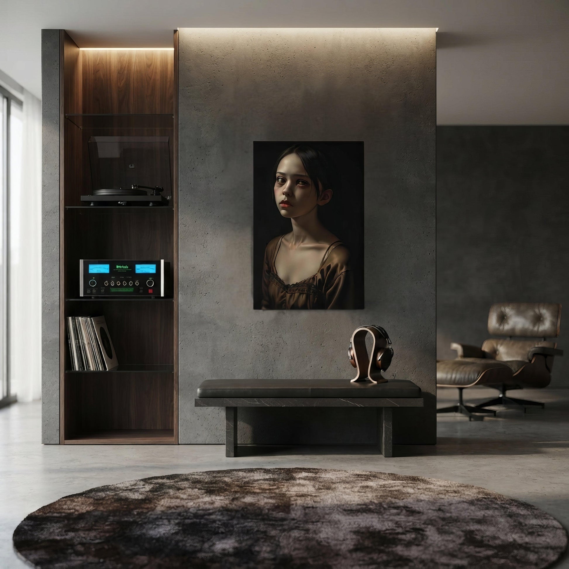 The Sound of Terror Dark Aesthetic Canvas - ["canvas","chiaroscuro","decor","horror","portrait","sound of terror"] | Pale Blood Store