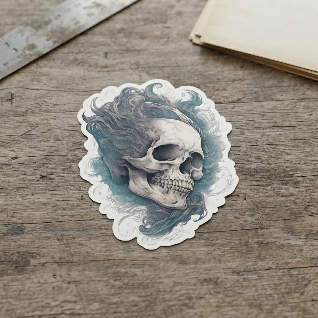 Divine Deceit Goth Aesthetic Stickers - ["accessories","bubble free","Divine Deceit","skull","stickers"] | Pale Blood Store