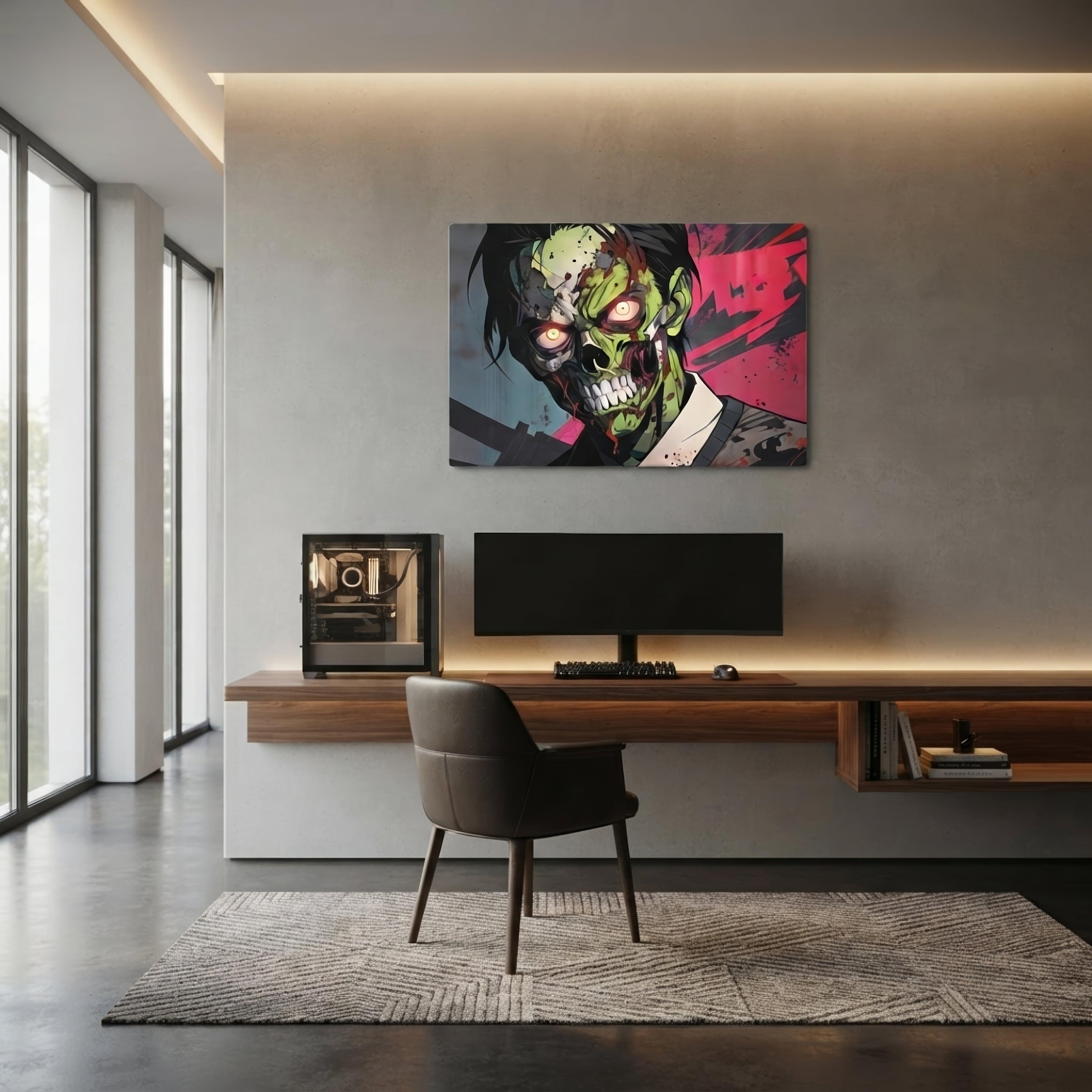 Zombie Avenger 2000 Dark Anime Canvas - ["canvas","comicbook","decor","zombie","zombie avenger"] | Pale Blood Store
