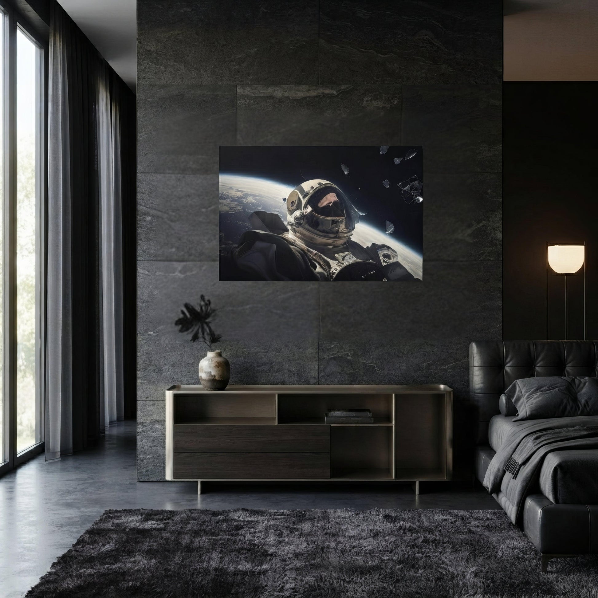 Dead Space Dark Aesthetic Metal Prints - ["astronaut","cosmic horror","dark","decor","illustration","landscape","metal print","space"] | Pale Blood Store