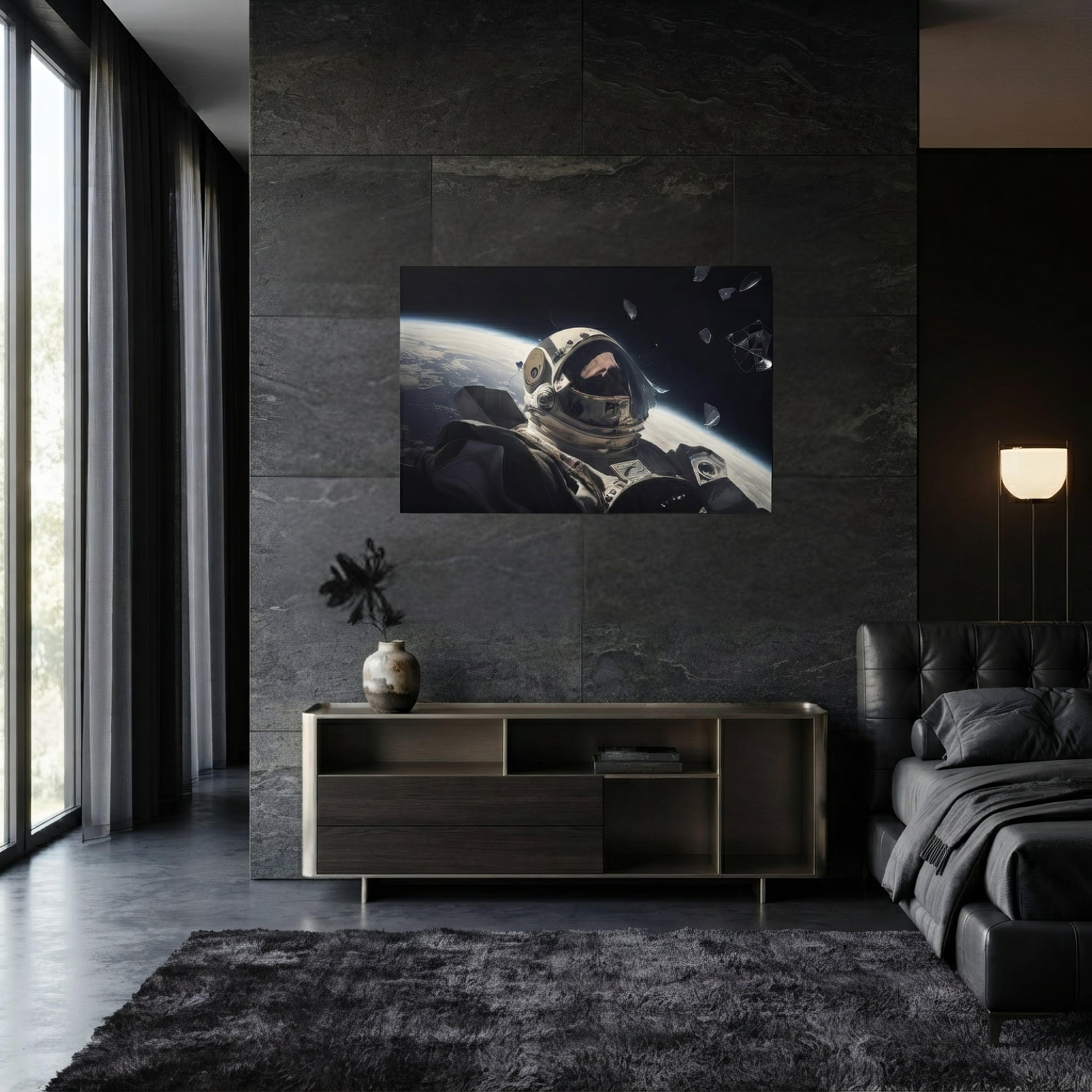 Dead Space Dark Aesthetic Metal Prints - ["astronaut","cosmic horror","dark","decor","illustration","landscape","metal print","space"] | Pale Blood Store