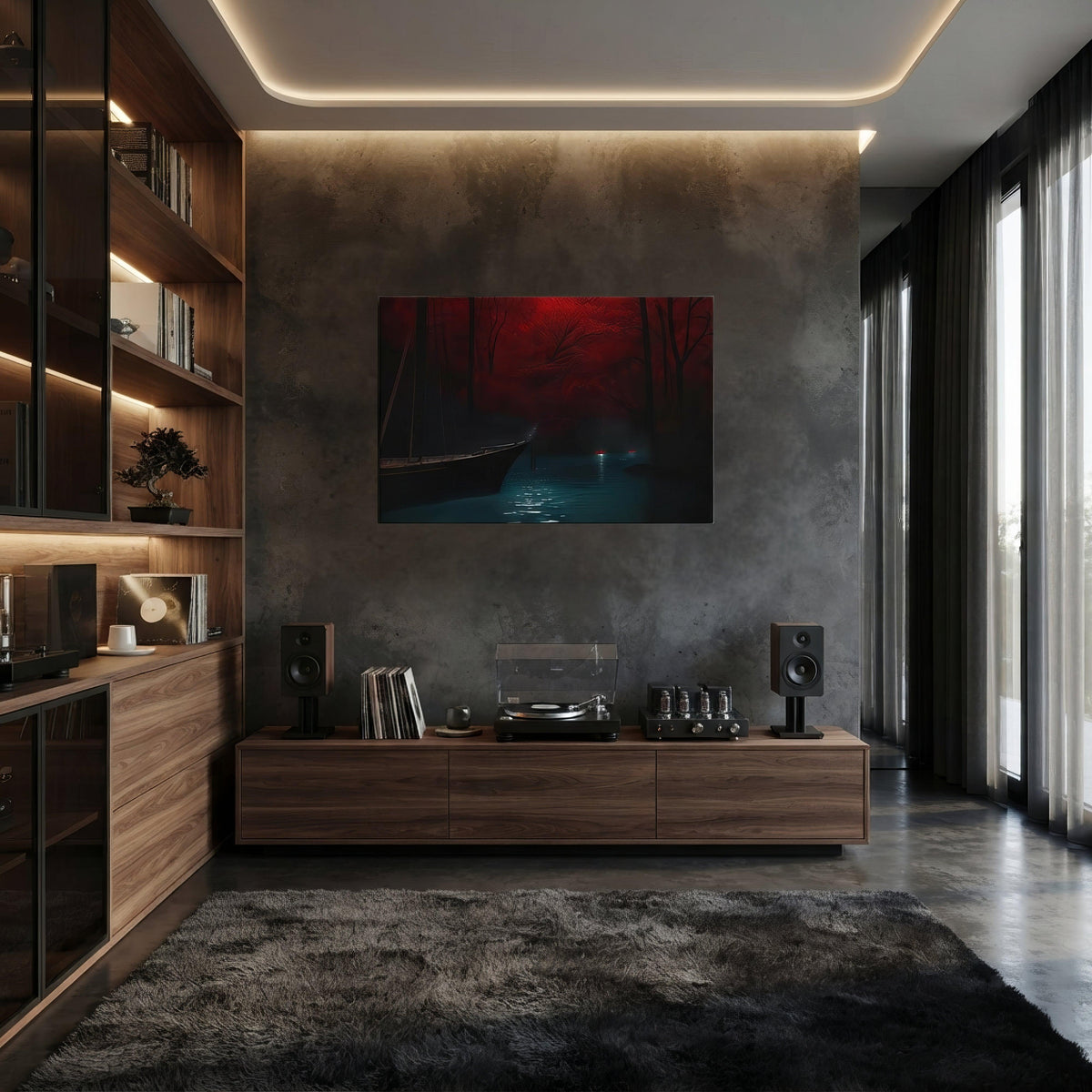 Whispers of the Final Stand Dark Aesthetic Canvas - ["canvas","dark","decor","illustration","japan","landscape"] | Pale Blood Store