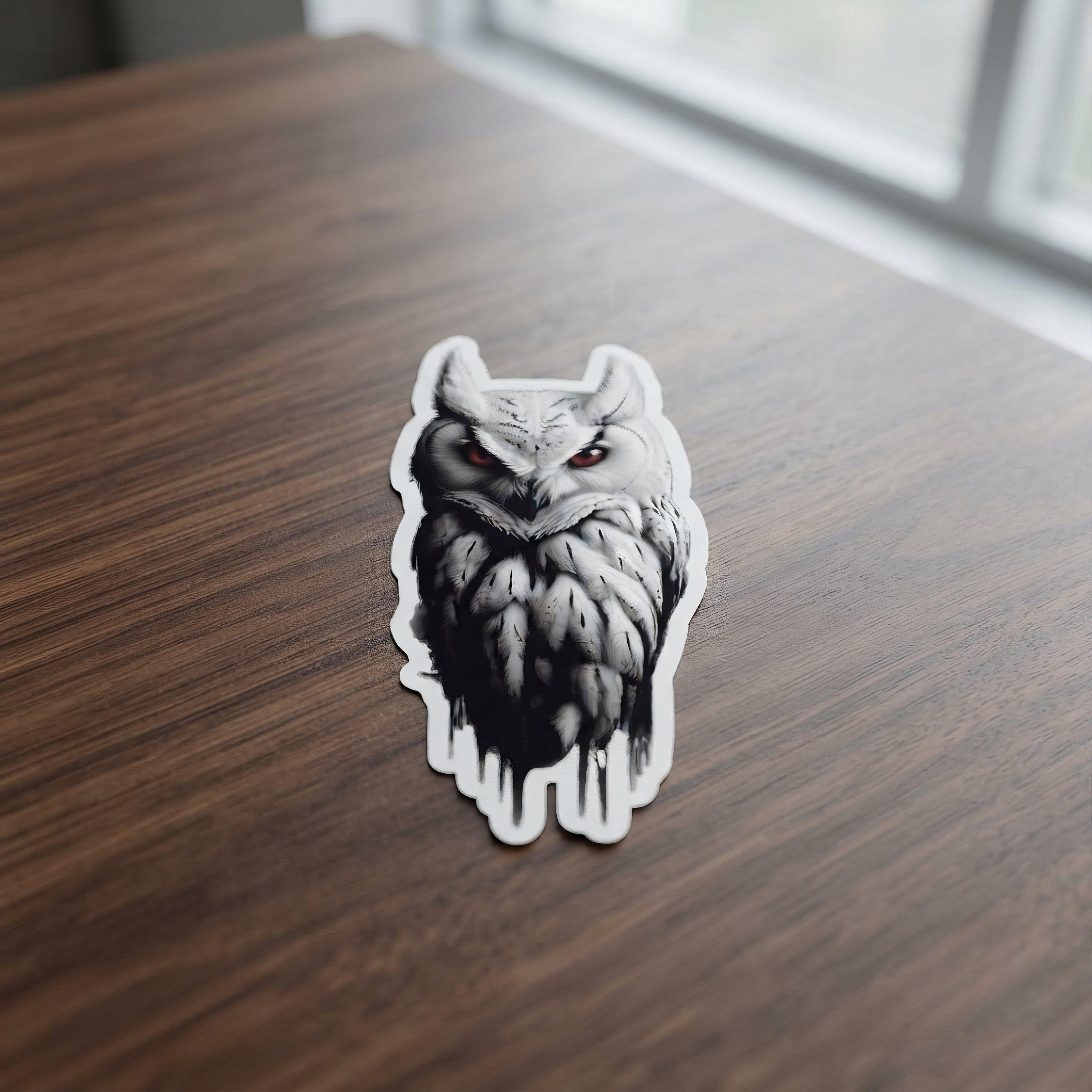 Soul Stalker Goth Aesthetic Stickers - ["accessories","creepy","horror","soul stalker","stickers","white owl"] | Pale Blood Store