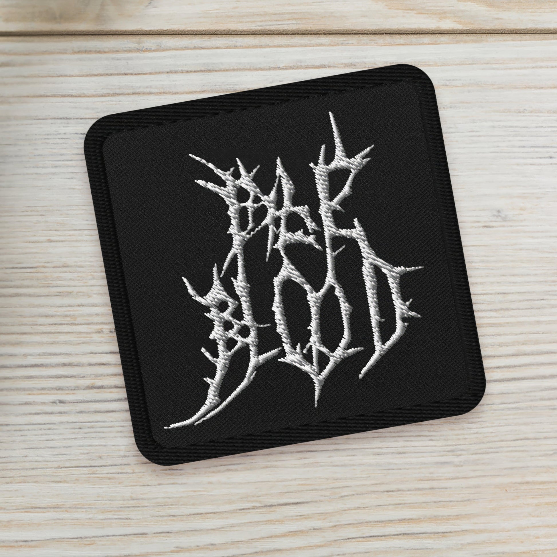 Pale Blood Logo Black Metal Style Embroidered Patch - ["accessories","cosmic horror","dark","embroidered","embroidered patch","goth","logo","pale blood","patch"] | Pale Blood Store