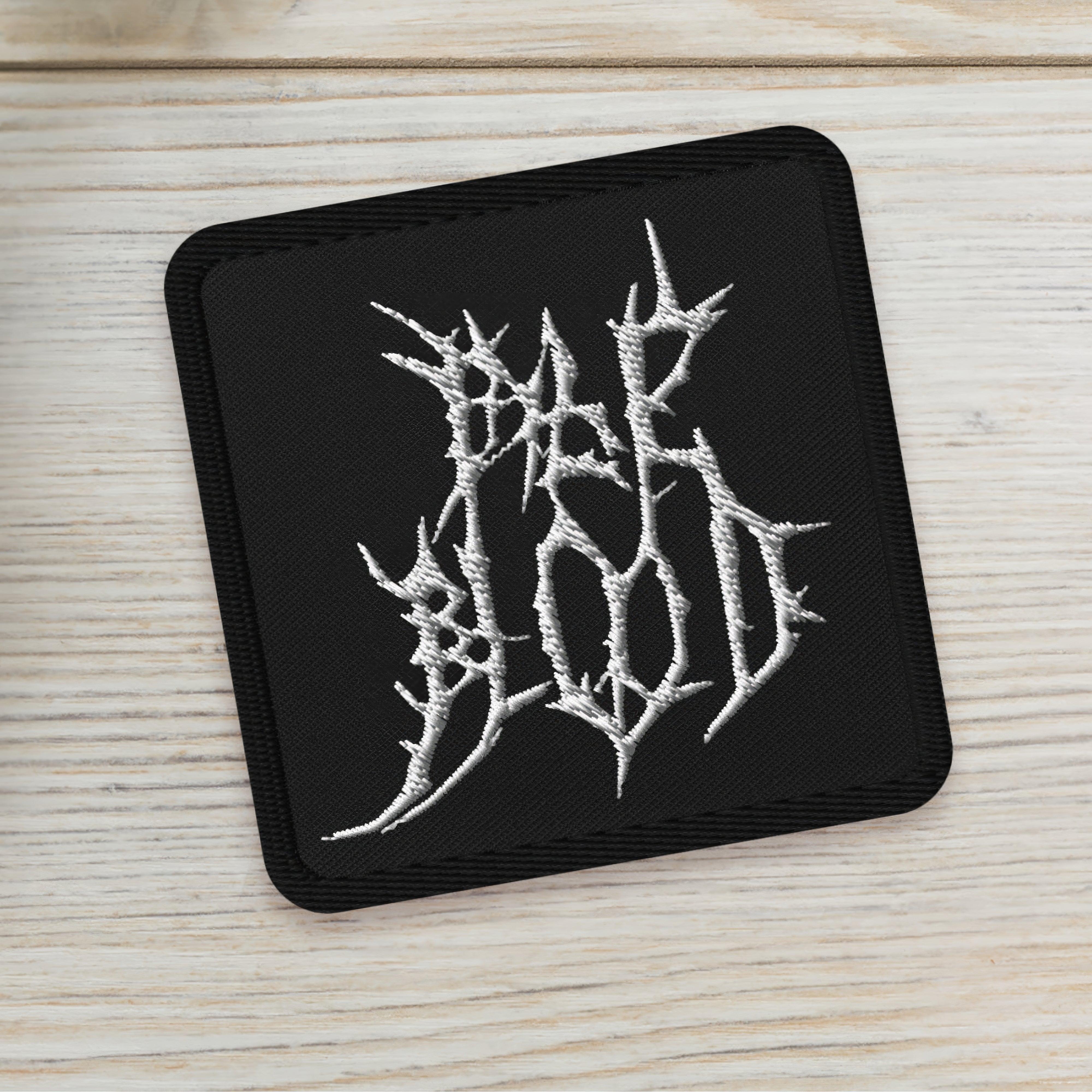 Pale Blood Logo Black Metal Style Embroidered Patch - ["accessories","cosmic horror","dark","embroidered","embroidered patch","goth","logo","pale blood","patch"] | Pale Blood Store