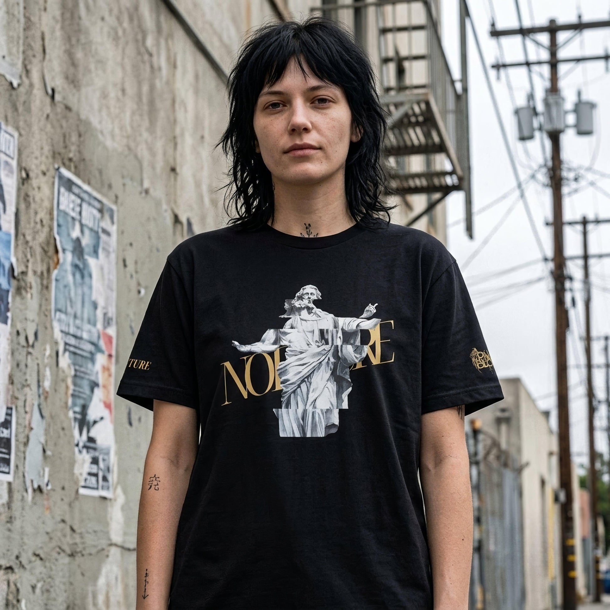 Glitched Prophet Black Metal Style Unisex T-Shirt - ["glitch","glitched prophet","men","t-shirt","tee","tshirt","unisex","women"] | Pale Blood Store