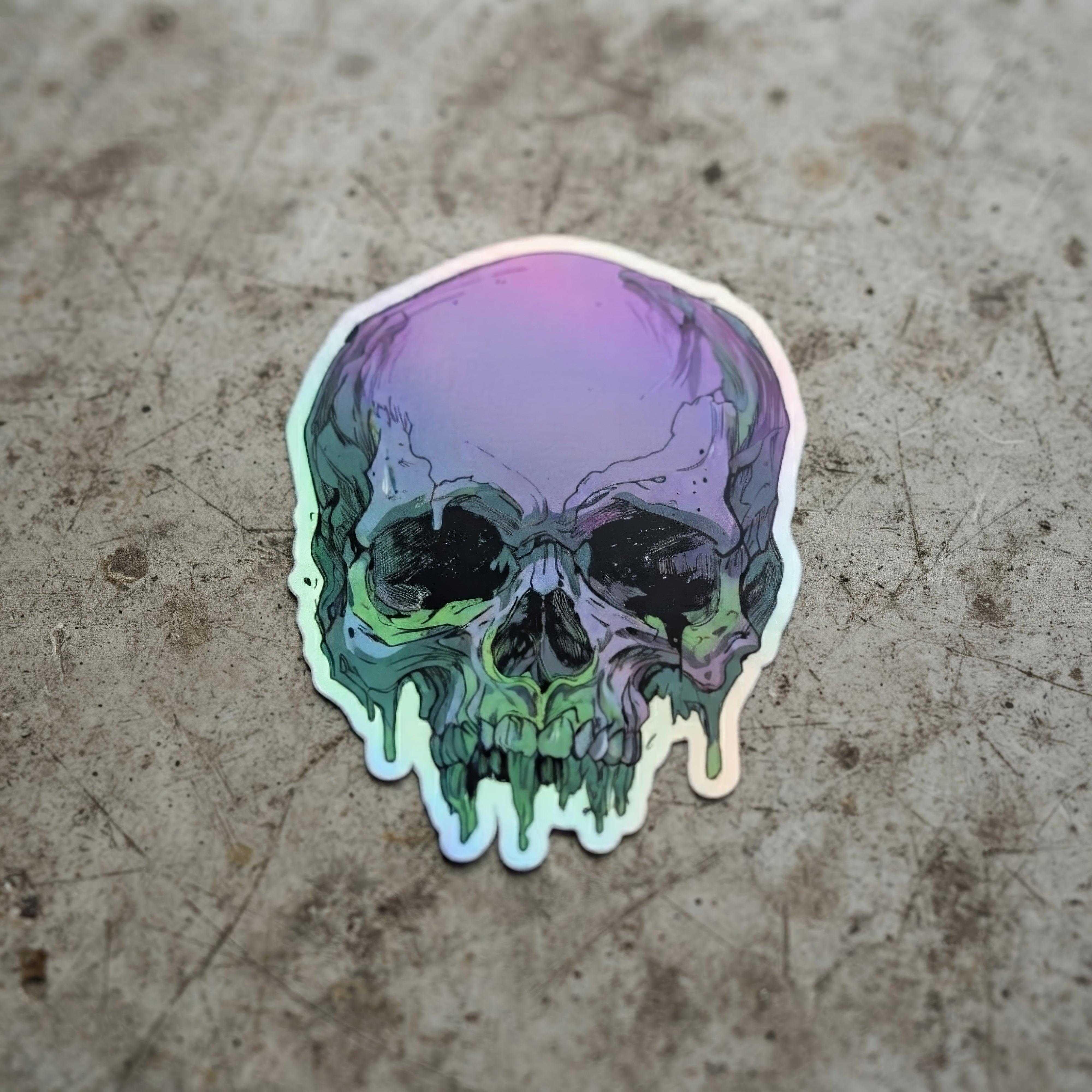 Toxic Fate 90's Goth Style Holographic Stickers