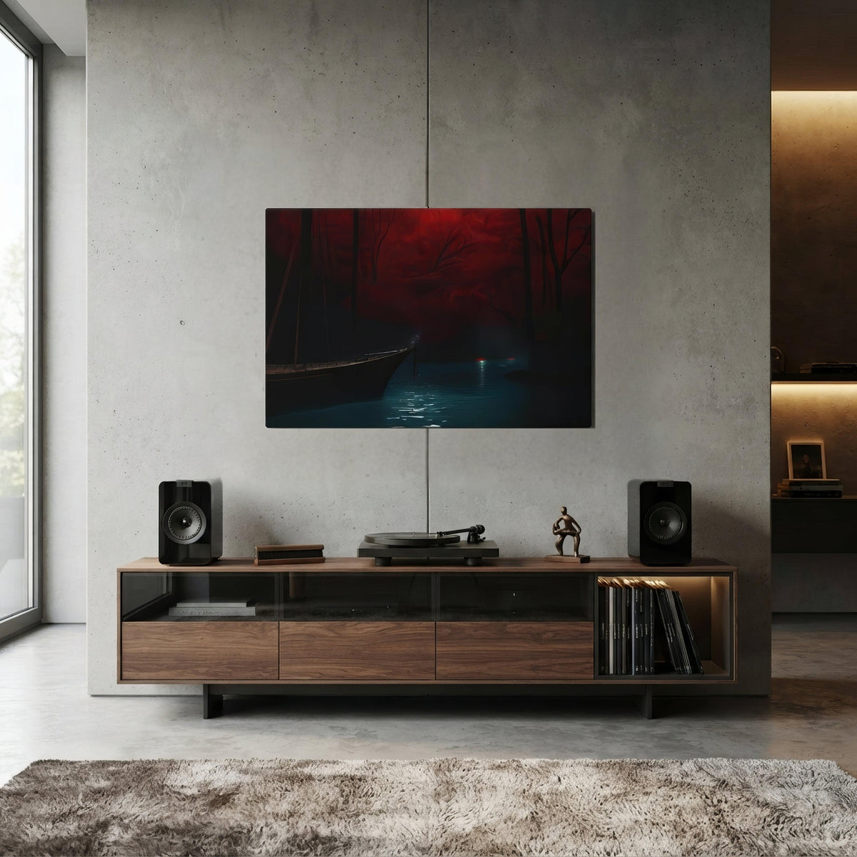 Whispers of the Final Stand Dark Aesthetic Canvas - ["canvas","dark","decor","illustration","japan","landscape"] | Pale Blood Store