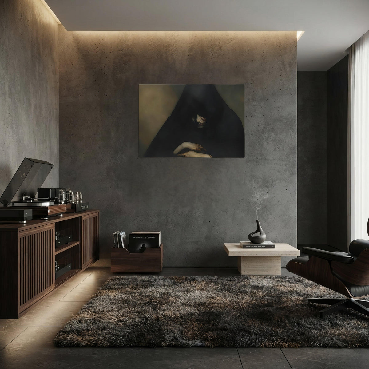 Repent Dark Aesthetic Canvas - ["artprint","canvas","chiaroscuro","creepy","horror","repent"] | Pale Blood Store