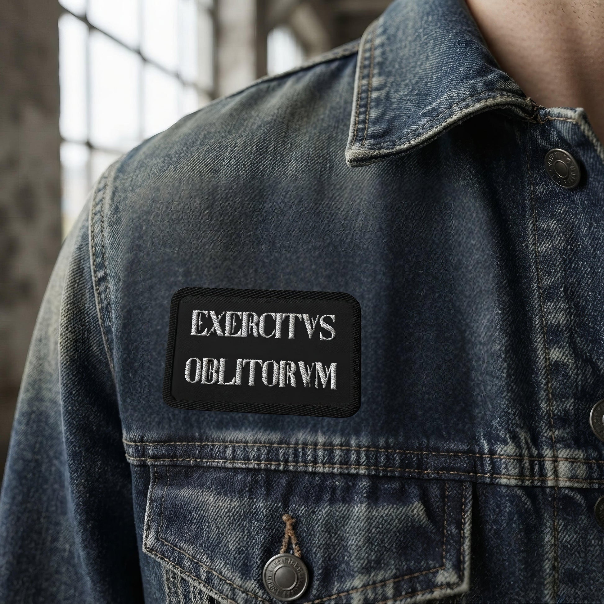 Exercitvs Oblitorvm Embroidered Patches - ["accessories","army","embroidered patch","Exercitus Oblitorum","latin","patch","patches","roman"] | Pale Blood Store