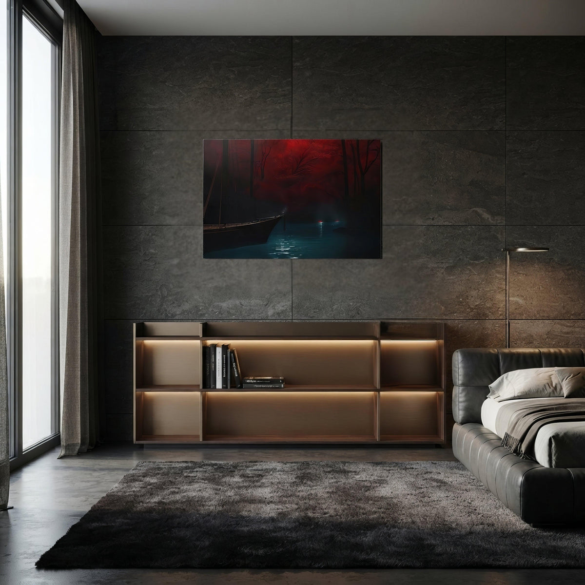 Whispers of the Final Stand Dark Aesthetic Canvas - ["canvas","dark","decor","illustration","japan","landscape"] | Pale Blood Store